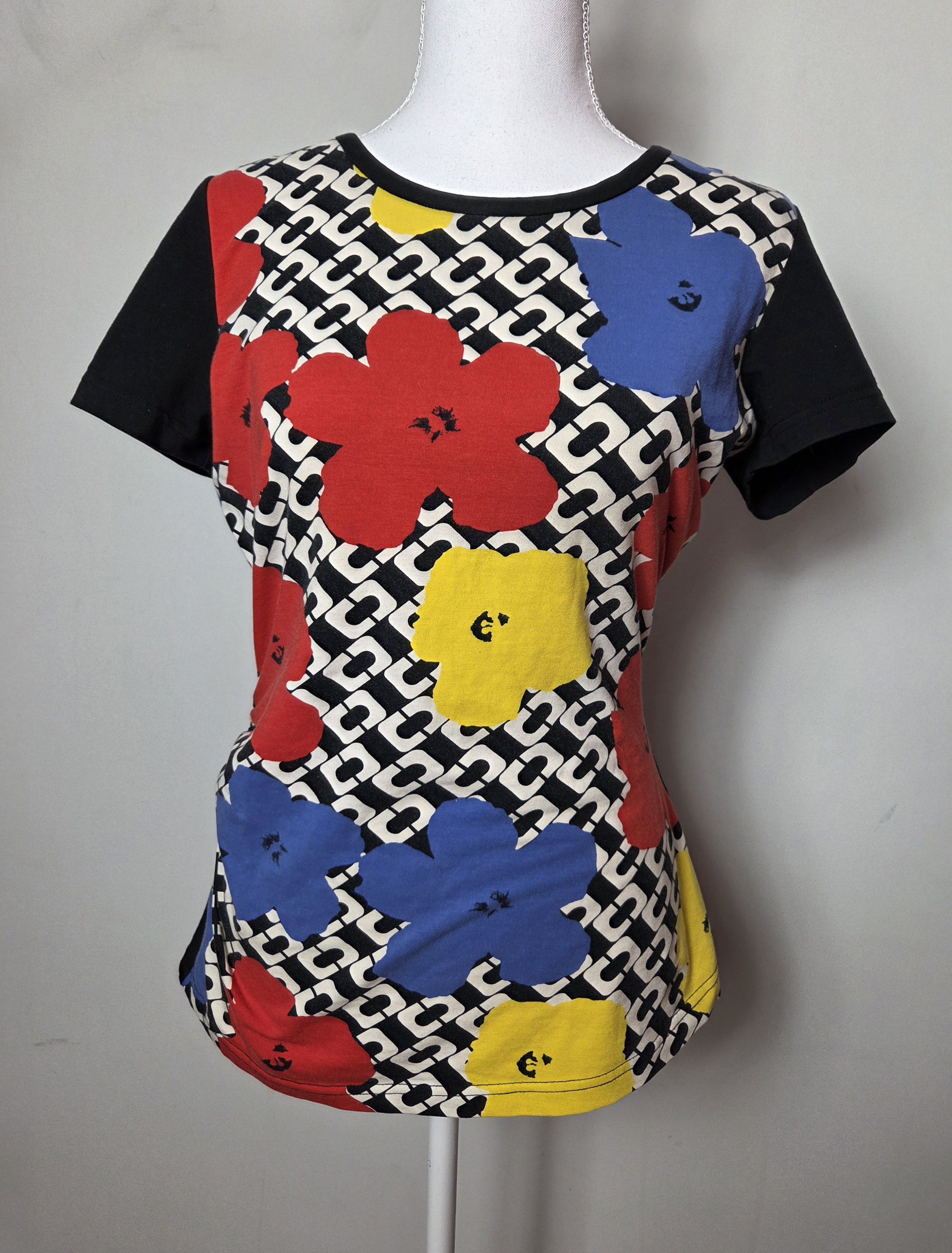 Diane von Furstenberg DvF Andy Warhol y2k vintage top Size M / US 6-8 / IT 42-44 - 1 Thumbnail