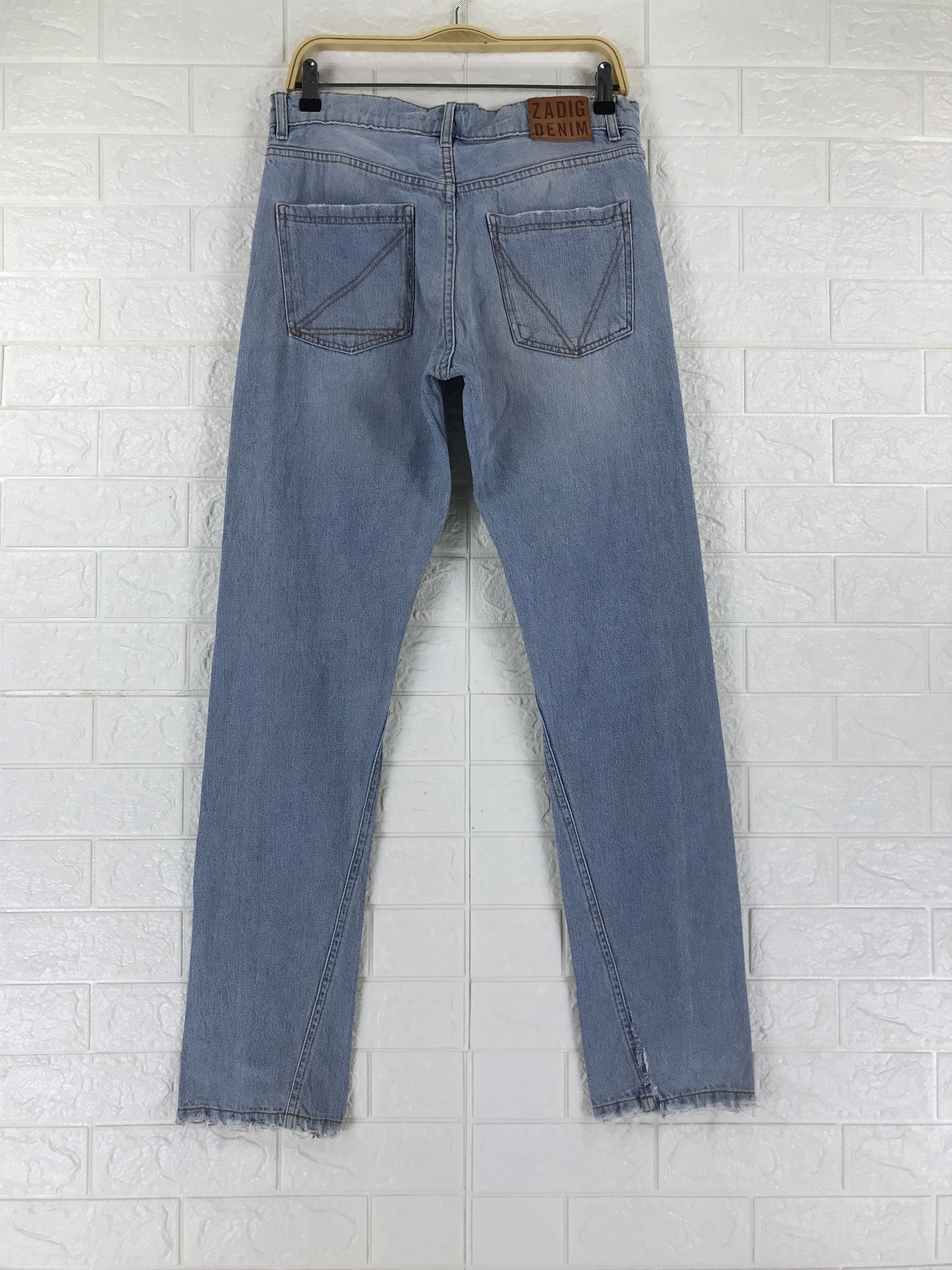 Zadig & Voltaire Zadig & Voltaire Buttons Fly Distressed Jeans Size US 31 - 5 Thumbnail