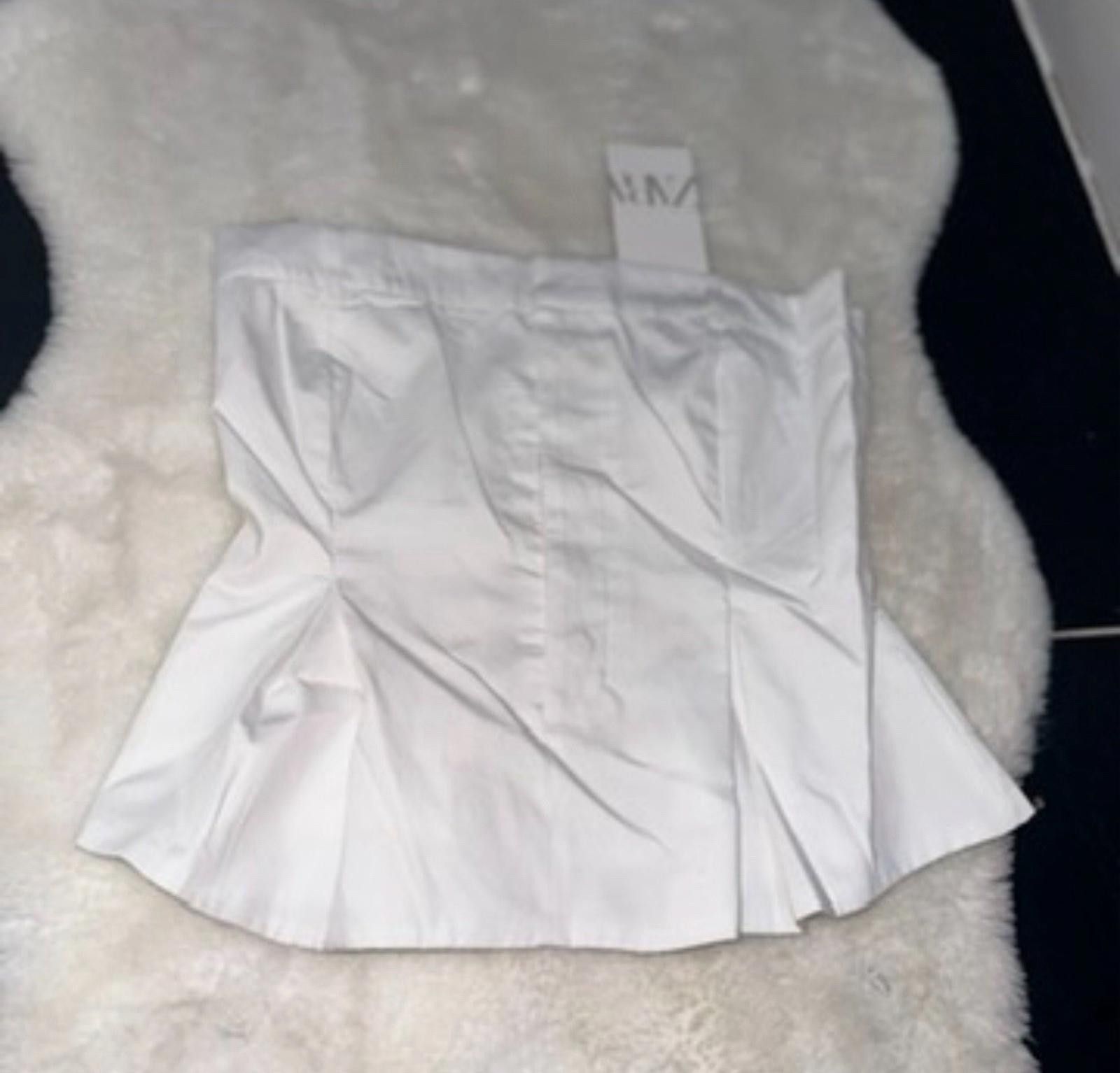 Zara Zara Sleeves Cotton Top Size S / US 4 / IT 40 - 1 Thumbnail