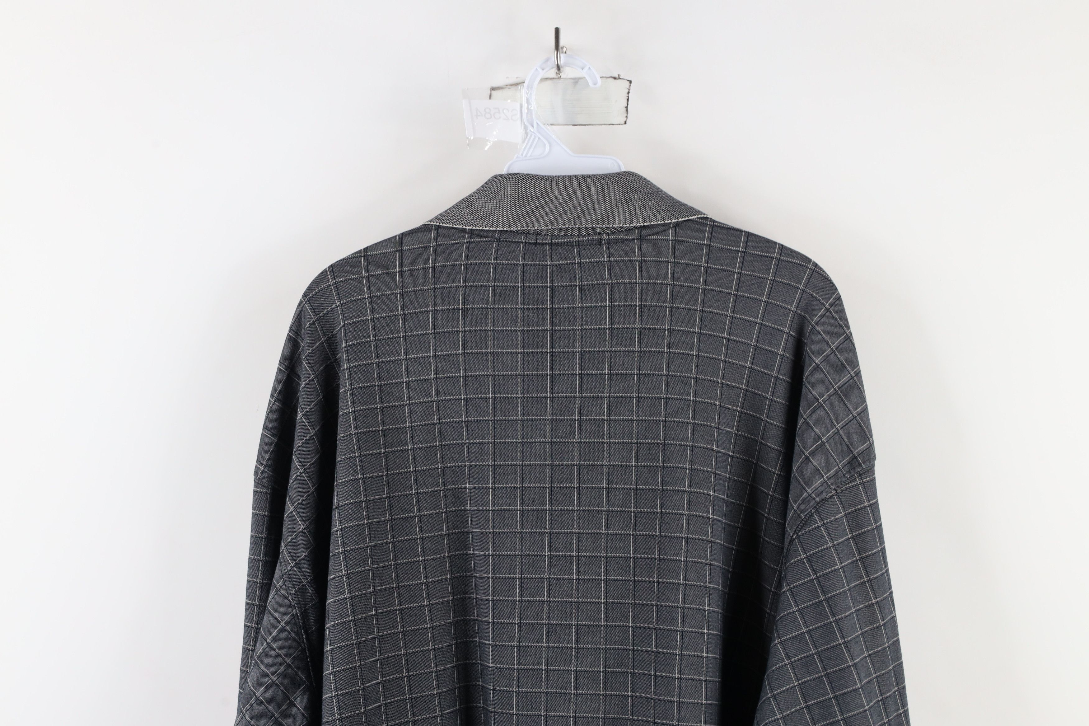 Vintage Vintage 90s Streetwear Checkered Pullover Long Sleeve Polo Size US XXL / EU 58 / 5 - 10 Thumbnail