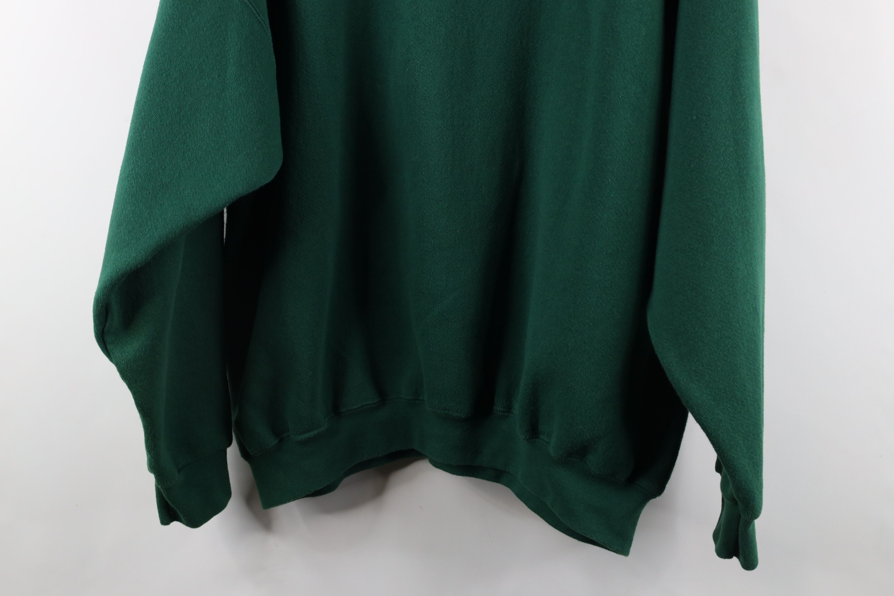 Vintage Vintage 90s Streetwear Heavyweight Sweatshirt Green USA Size US XXL / EU 58 / 5 - 12 Thumbnail