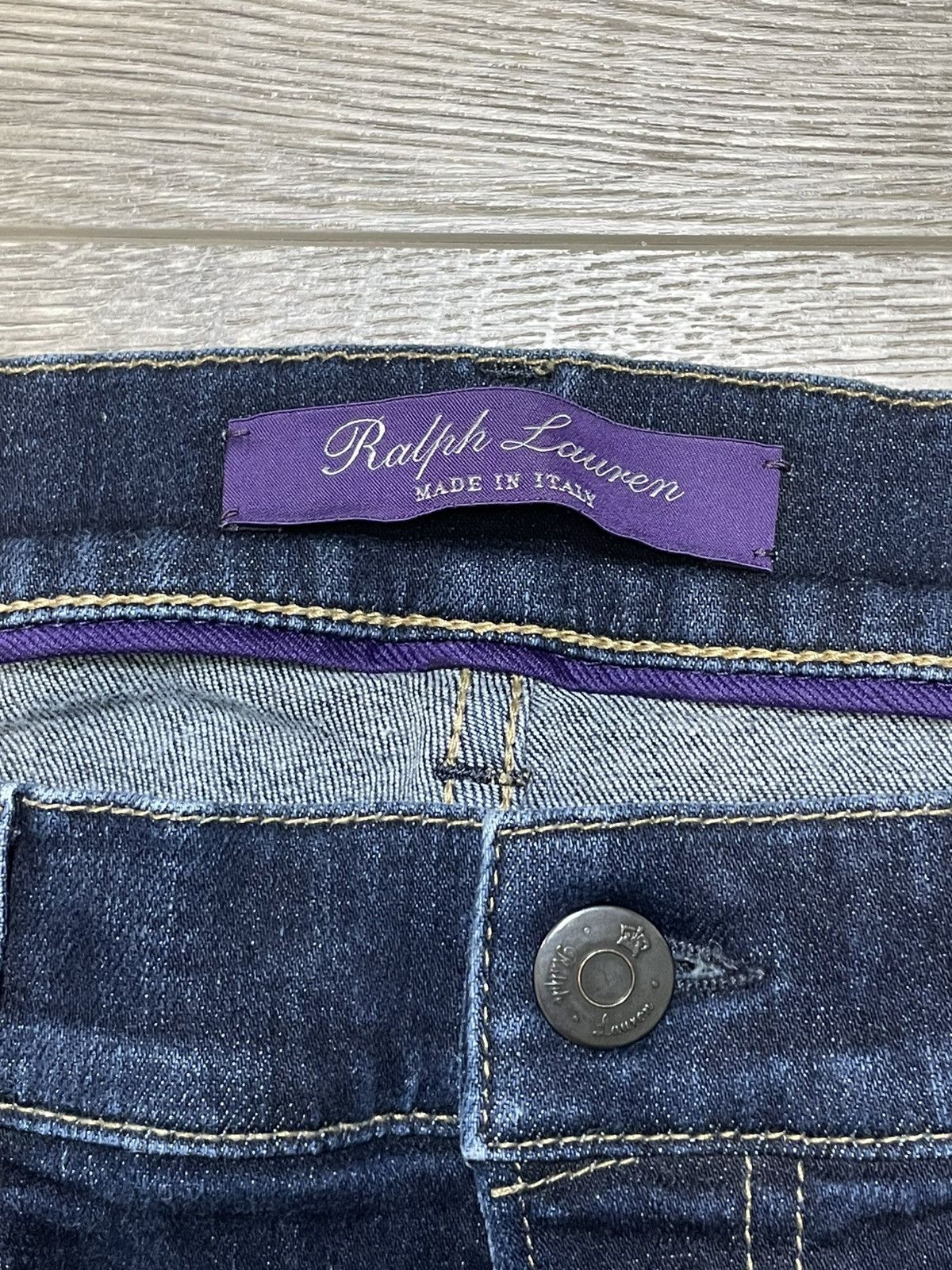 Ralph Lauren Purple Label Ralph Lauren Purple Label Skinny Jeans Dark indigo Denim Size 31" - 4 Thumbnail
