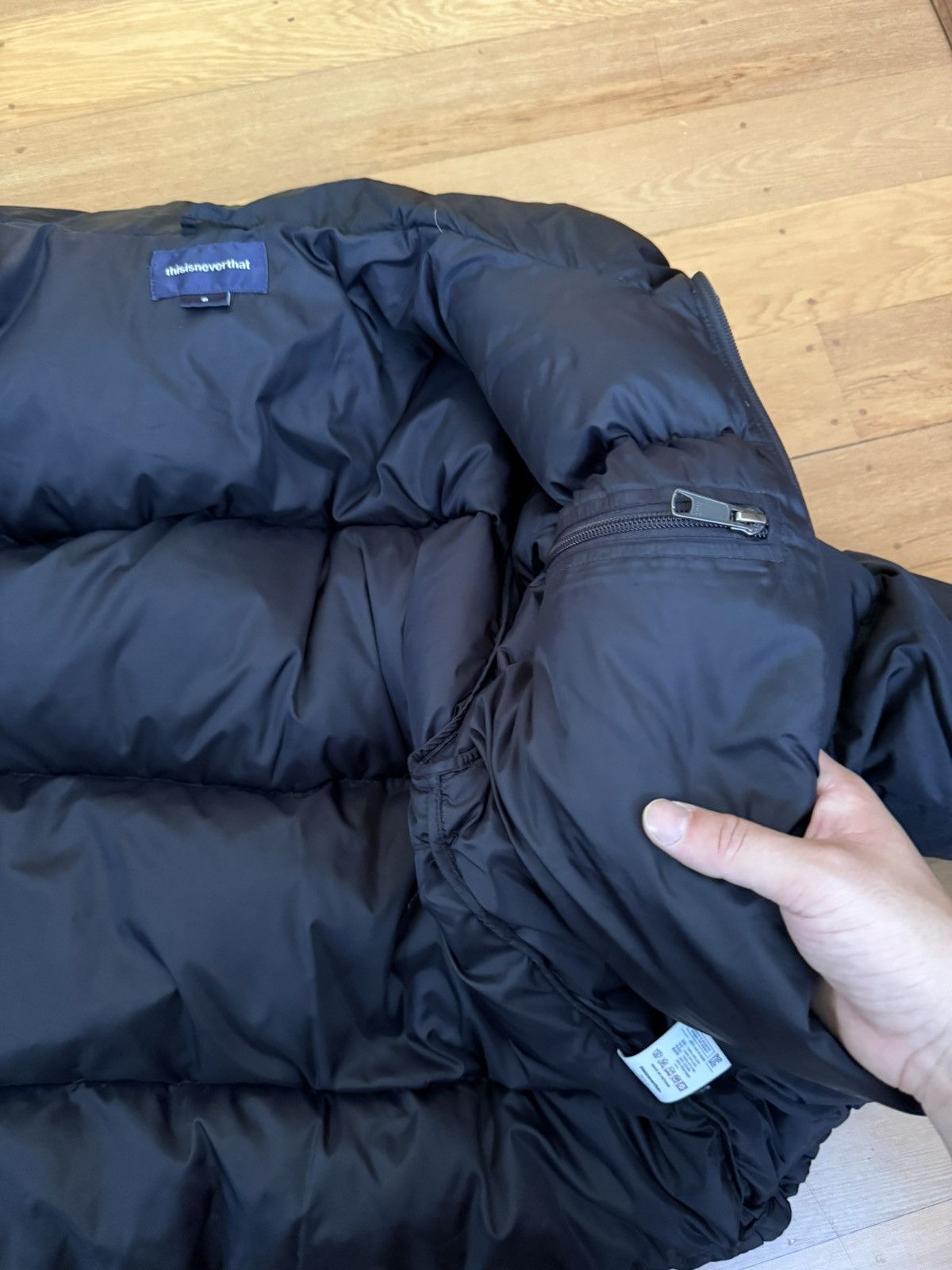 thisisneverthat Thisisneverthat Black Down Puffer Jacket Size US M / EU 48-50 / 2 - 6 Thumbnail