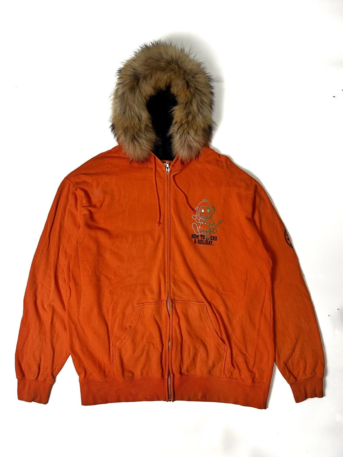 Japanese Brand Fur hoodie grass hitter qoutes Size US XL / EU 56 / 4 - 3 Thumbnail