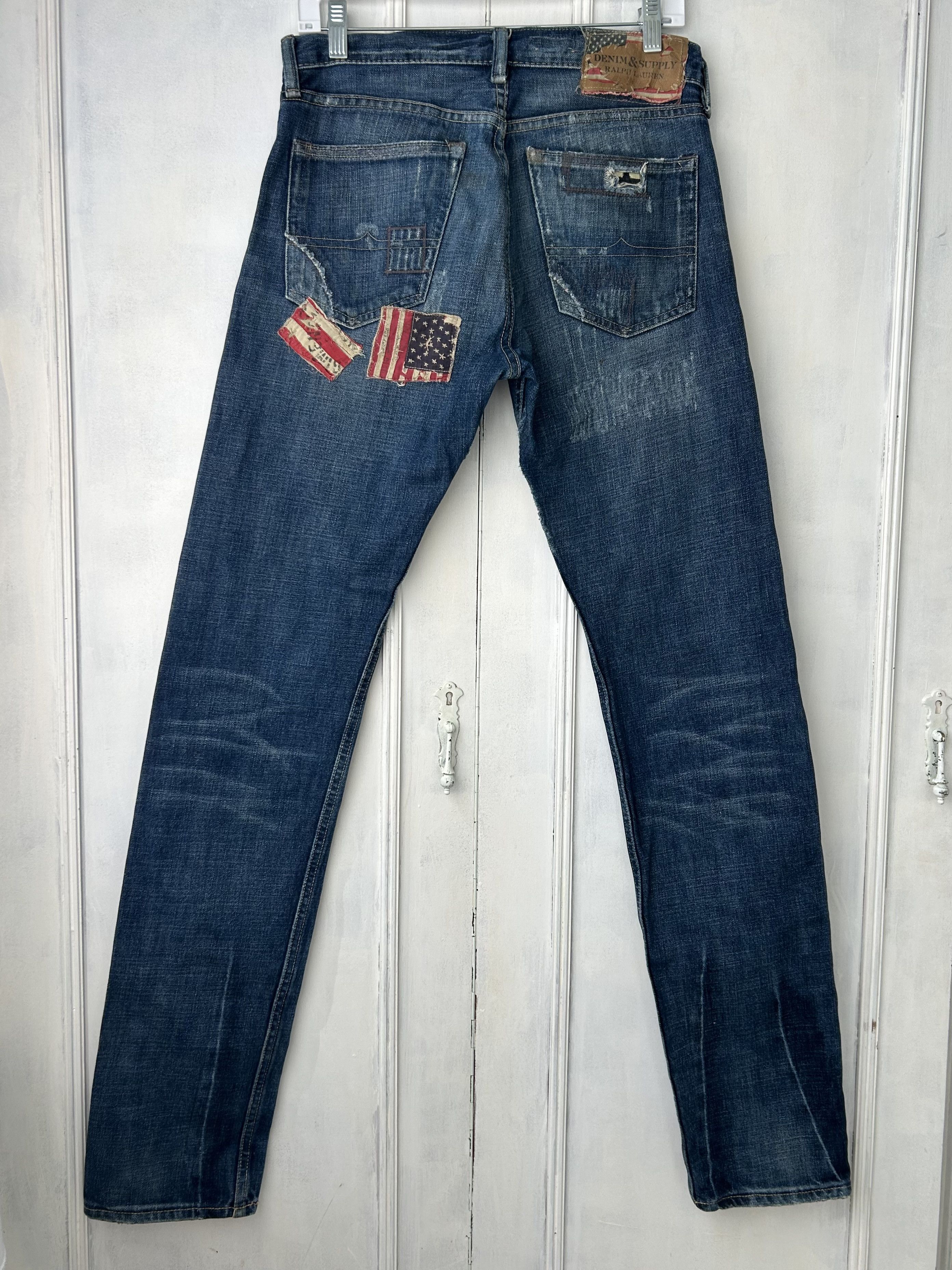 Denim & Supply Ralph Lauren Denim & Supply Ralph Lauren Patchwork Jeans Extremely Rare Size US 29 - 2 Thumbnail