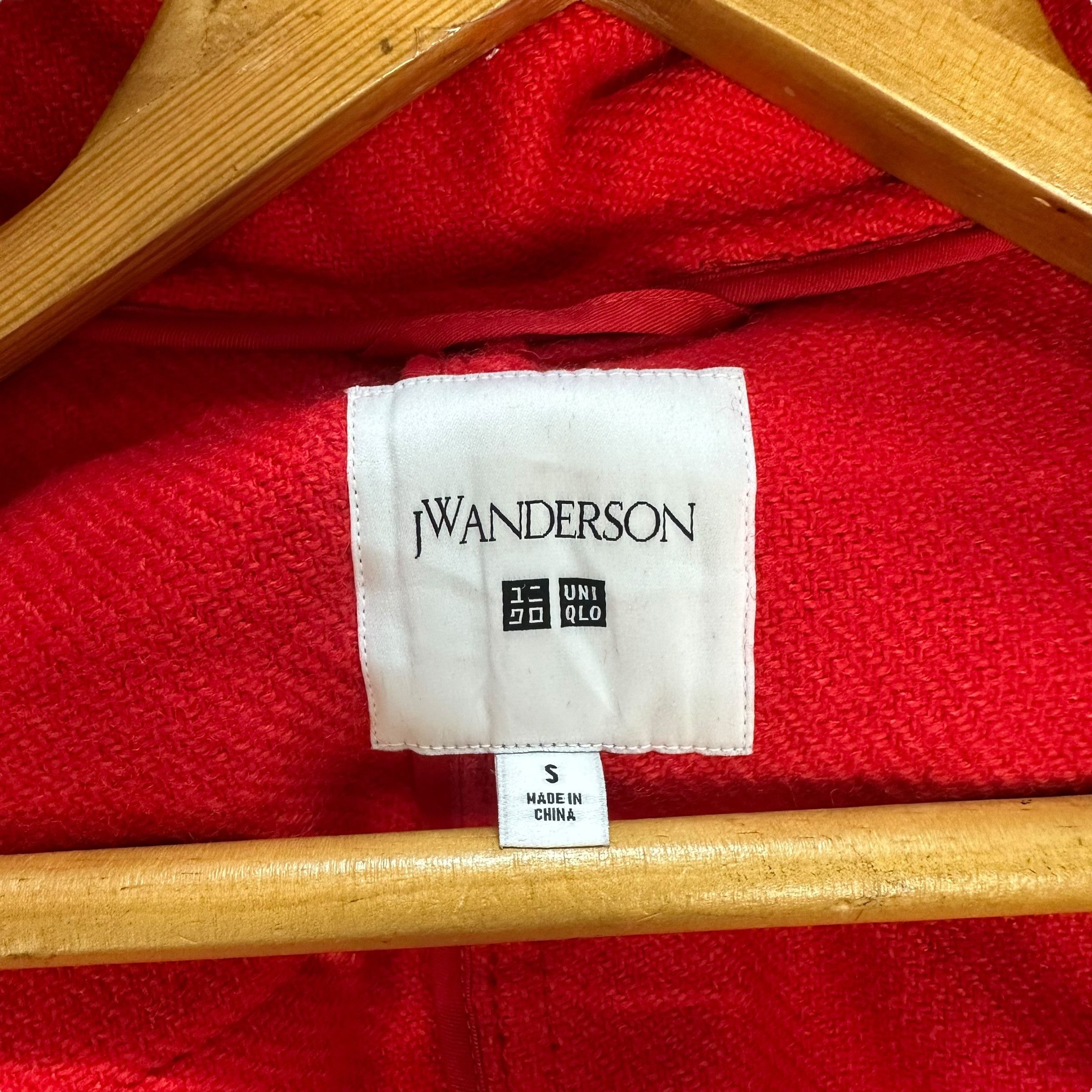 JW Anderson × Uniqlo JW ANDERSON WOOL DUFFLE COAT IN SUPER RED #9024-49 Size US S / EU 44-46 / 1 - 7 Thumbnail