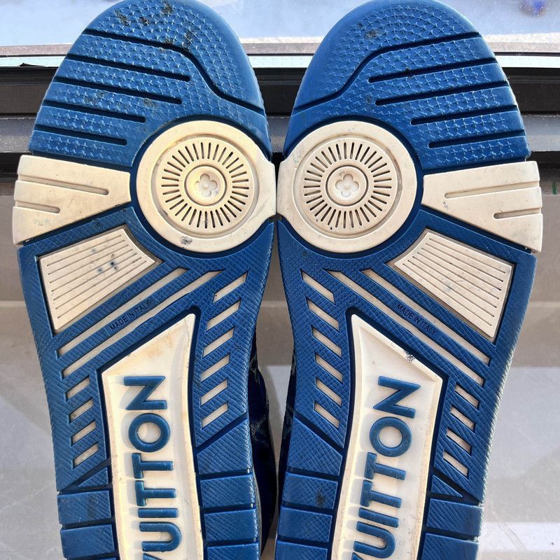 Louis Vuitton Louis Vuitton Denim Low-Top Fashion Sneakers -2508 Size US 8 / EU 41 - 3 Thumbnail