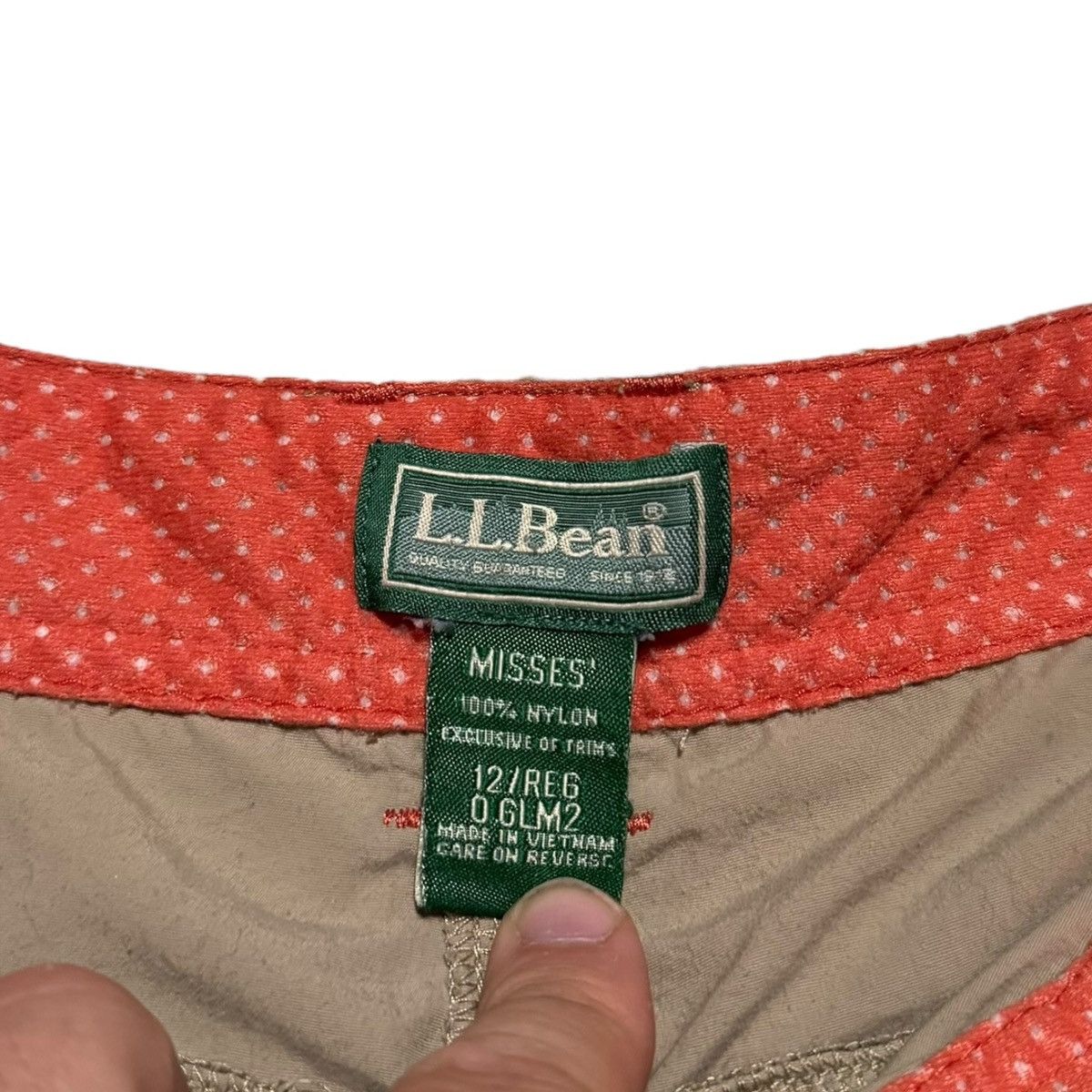 L.L. Bean L.L. Bean 100% Nylon Tan/Khaki Convertible Pants 33x28.5 Size 33" - 5 Thumbnail