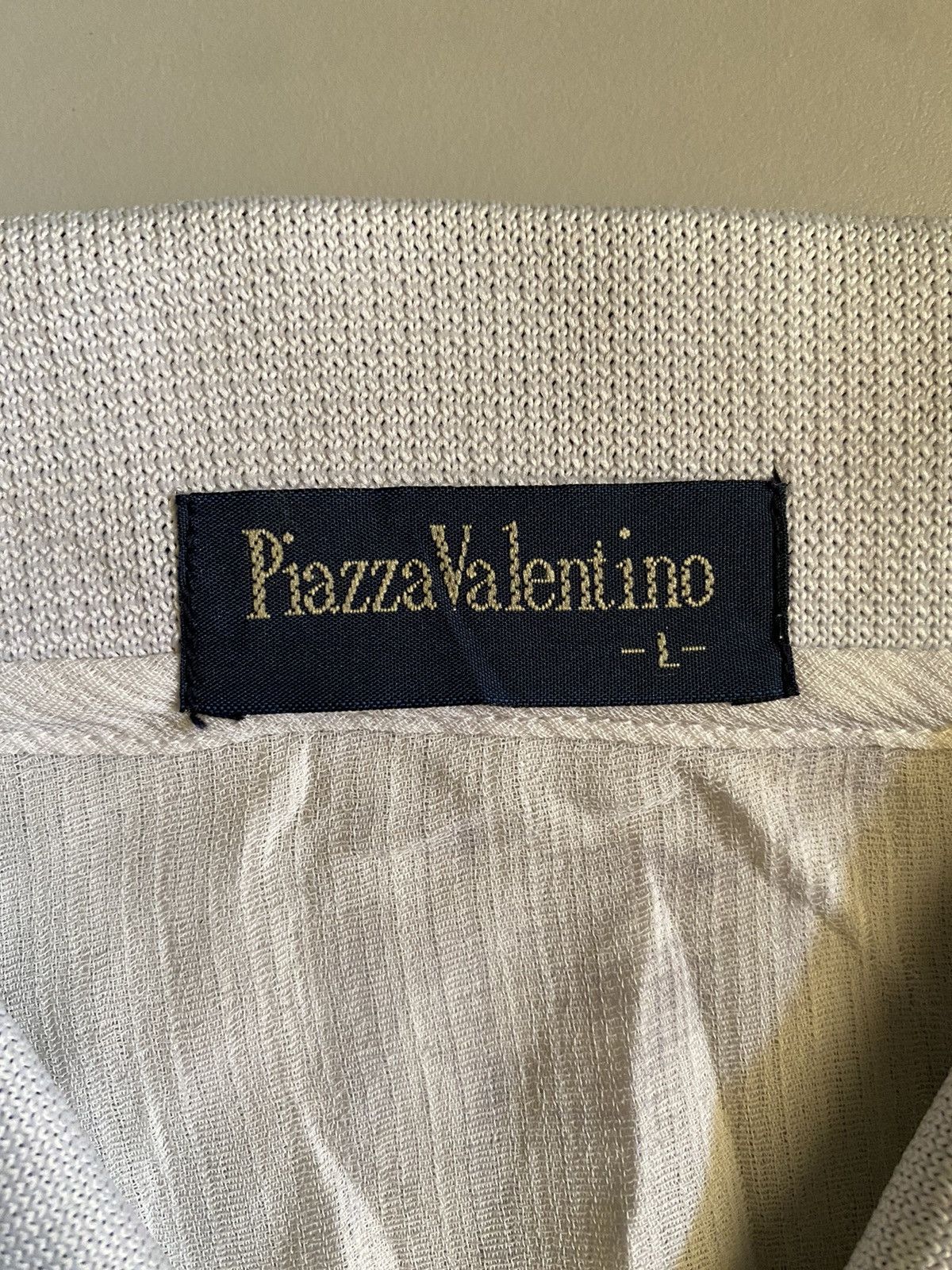 Japanese Brand 🔥Designer🔥 Piazza Valentino Polo Size US L / EU 52-54 / 3 - 3 Thumbnail