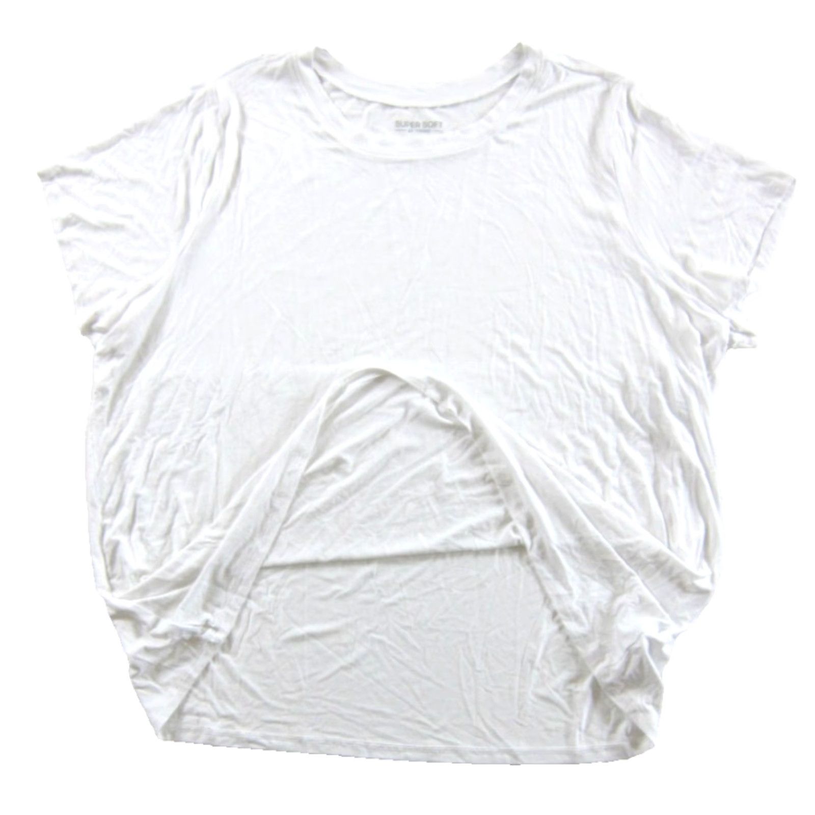 Torrid VINTAGE NWT TORRID White Jersey Knit Stretch Perfect Super Soft Crew Neck Tee T-Shirt 4X Size XXL / US 16-18 / IT 52-54 - 4 Thumbnail