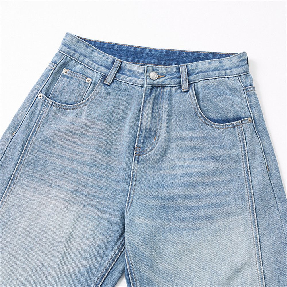 Jean Men's street vintage washed distressed scimitar jeans Size US 32 / EU 48 - 3 Thumbnail