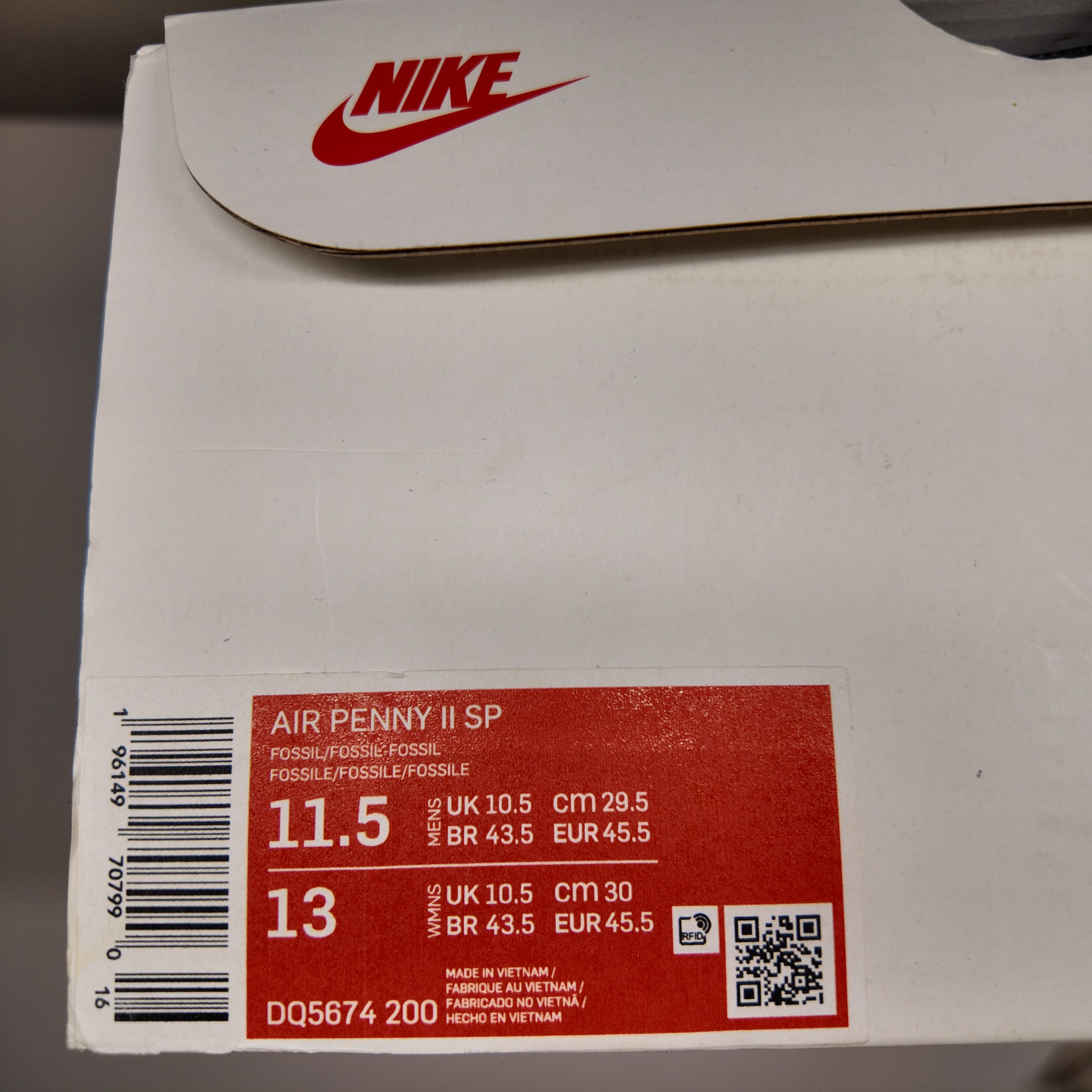 Stussy Nike x Stussy Air Penny 2 Fossil Size 11.5 Used Size US 11.5 / EU 44-45 - 11 Thumbnail