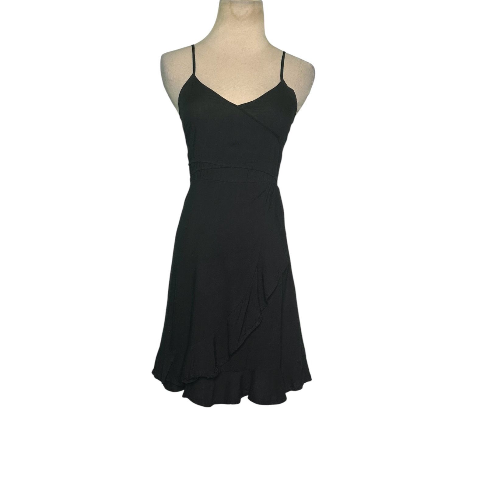 H&M H&M black ruffle summer mini dress size 0 Size XS / US 0-2 / IT 36-38 - 15 Thumbnail
