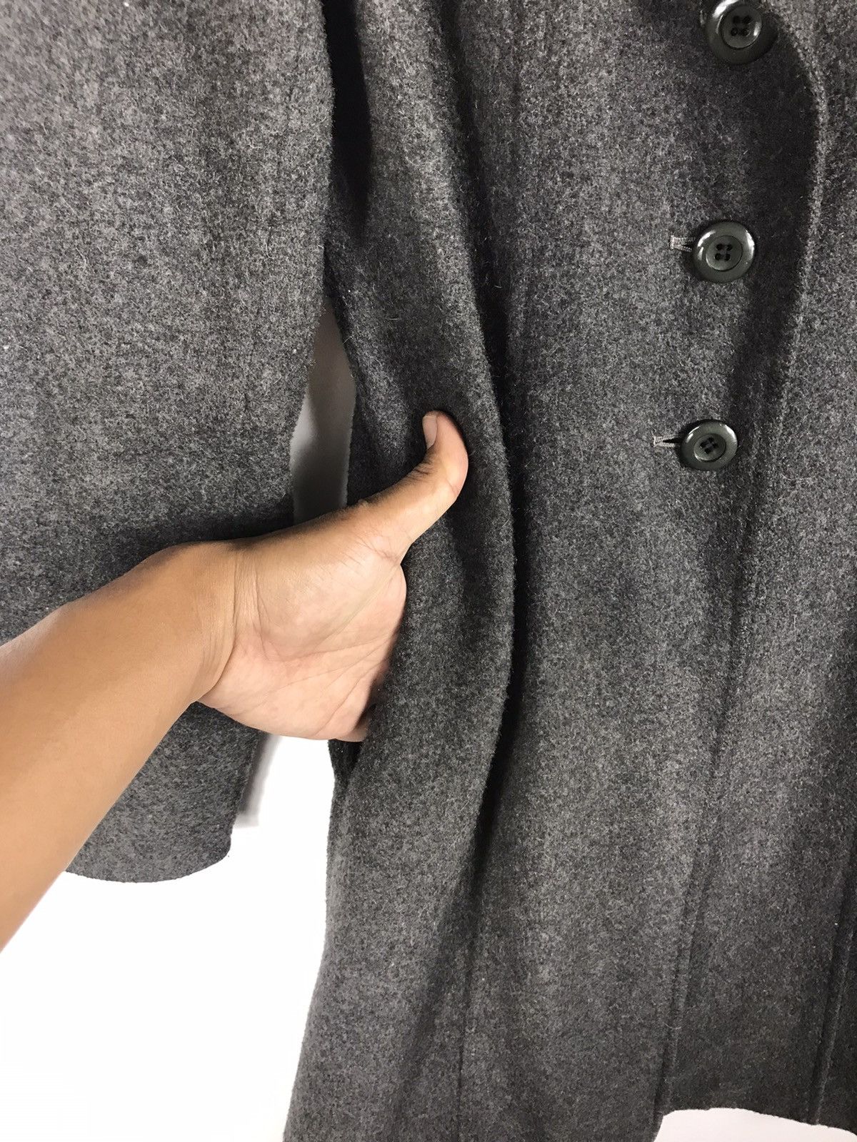 Japanese Brand ⚡️Vintage Dean & Deluca Wool Button Long Coat Jacket Size S / US 4 / IT 40 - 6 Thumbnail