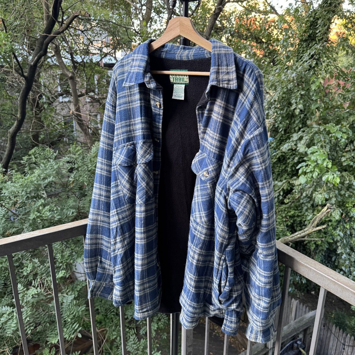 Vintage Thrashed Faded Distressed Flannel Shirt ERD Grunge Chrome Size US XL / EU 56 / 4 - 2 Thumbnail