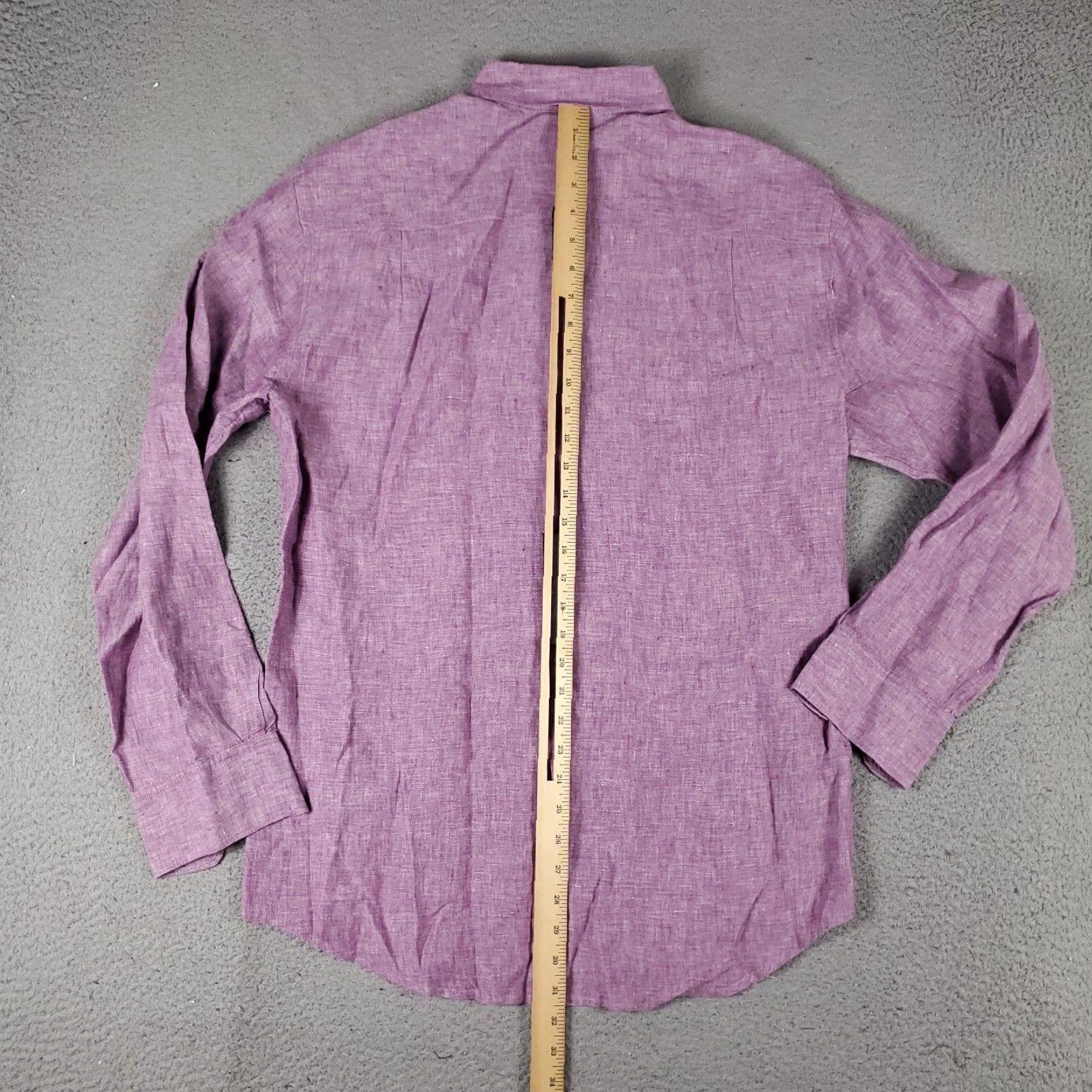 Tommy Bahama Tommy Bahama Shirt Mens Small Purple Linen Button-Up Long Sleeve Casual Size US S / EU 44-46 / 1 - 5 Thumbnail