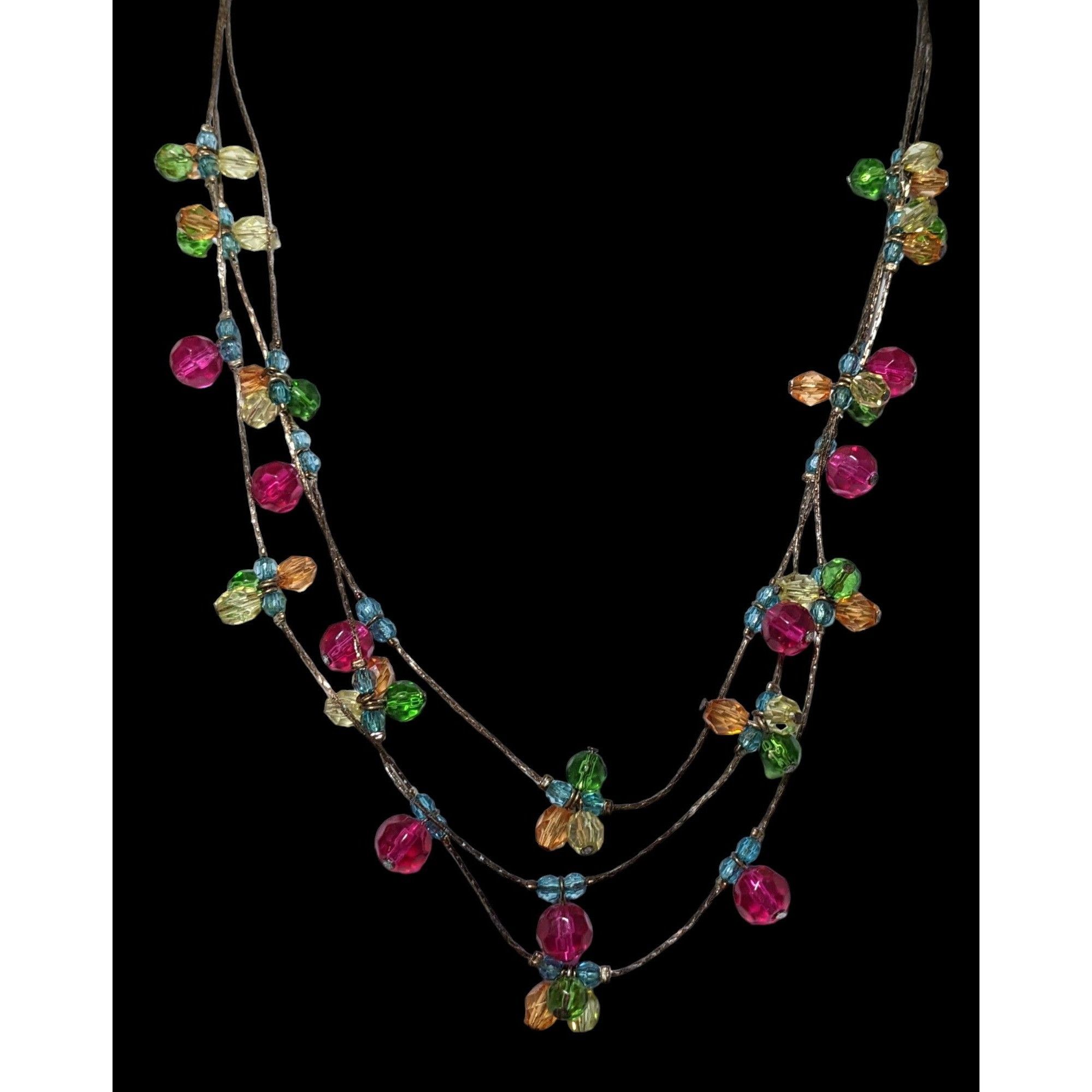Other Rainbow Multilayer Gem Necklace Size ONE SIZE - 4 Thumbnail