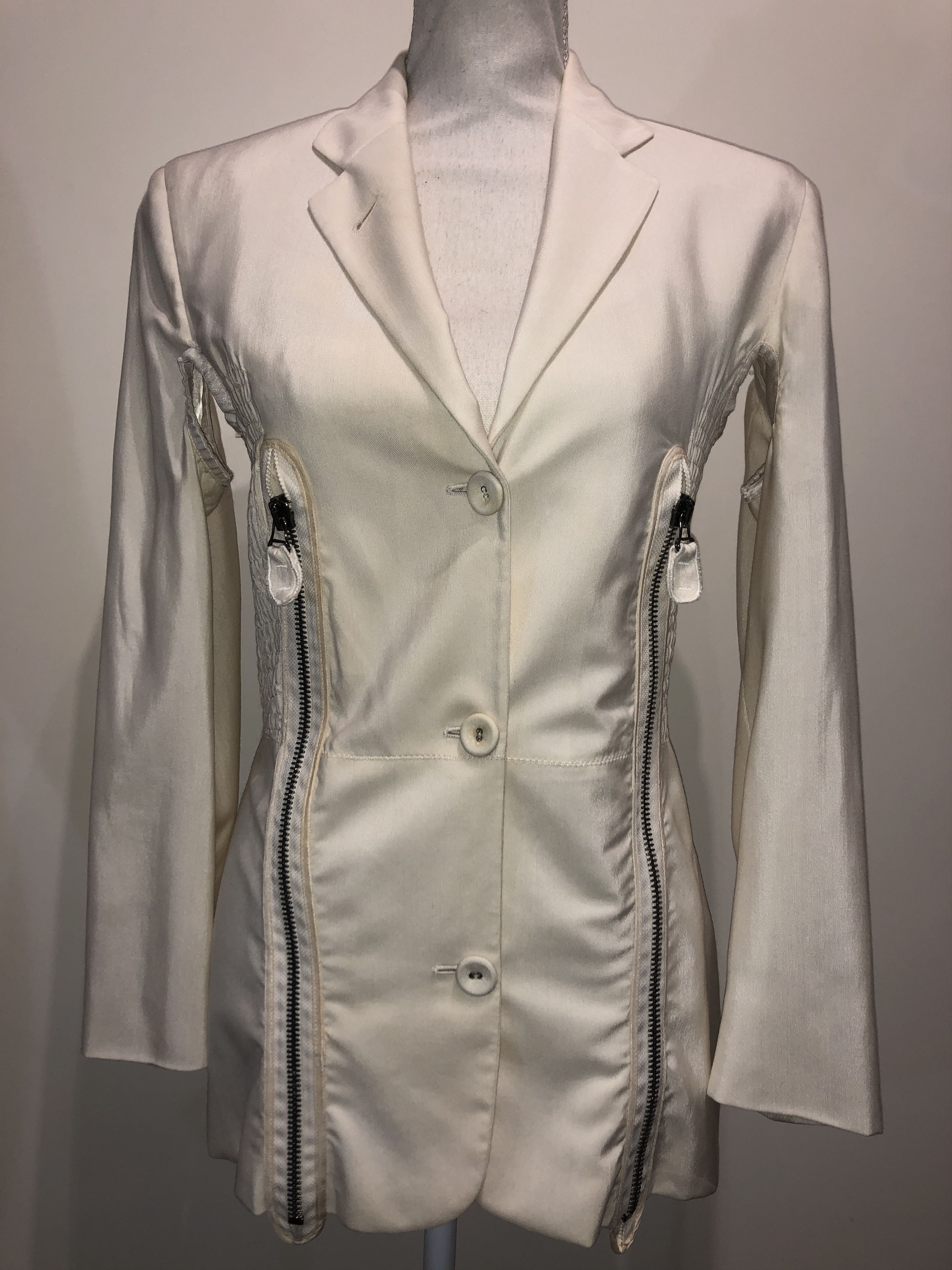Jean Paul Gaultier Zipped Embellished Cut Out 1989 Jacket Size M / US 6-8 / IT 42-44 - 1 Thumbnail