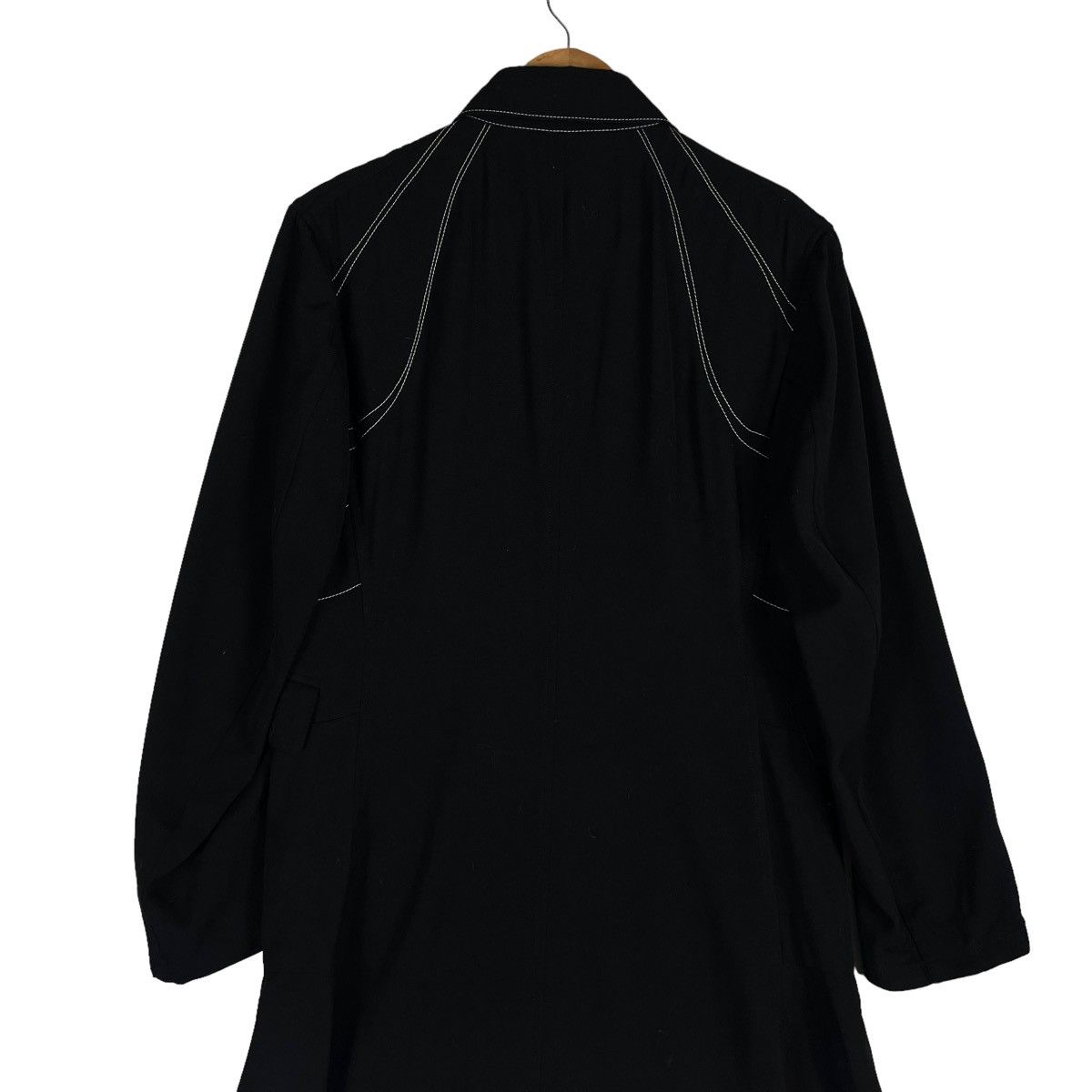 Yohji Yamamoto 🔥SPRING WINTER LONG JACKET WITH SUNRAYS OF JAPAN DESIGN Size S / US 4 / IT 40 - 9 Thumbnail