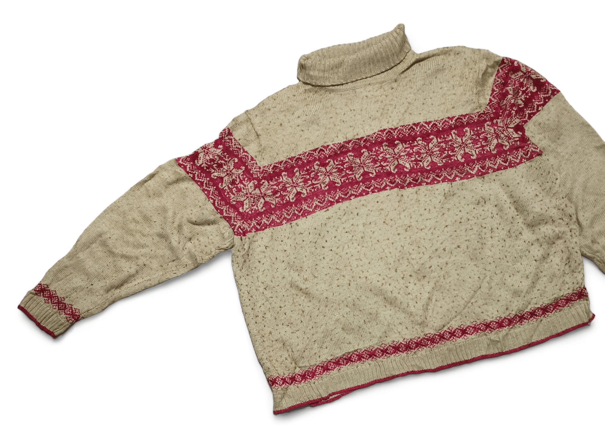 Other Vintage 90s VENEZIA JEANS Ethnic Motifs Knit Sweater Size L / US 10 / IT 46 - 3 Thumbnail