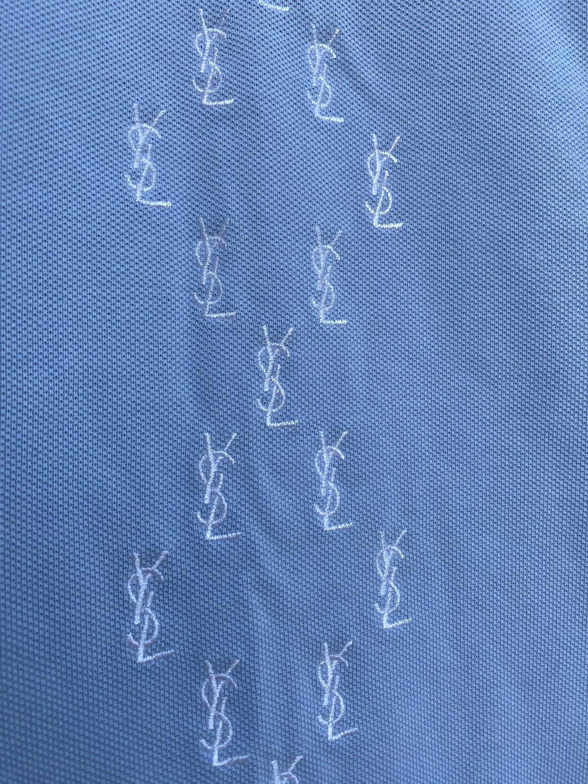 Yves Saint Laurent Monogram YSL Polo Blue YSL T-shirt YSL Shirt Size US XL / EU 56 / 4 - 13 Thumbnail