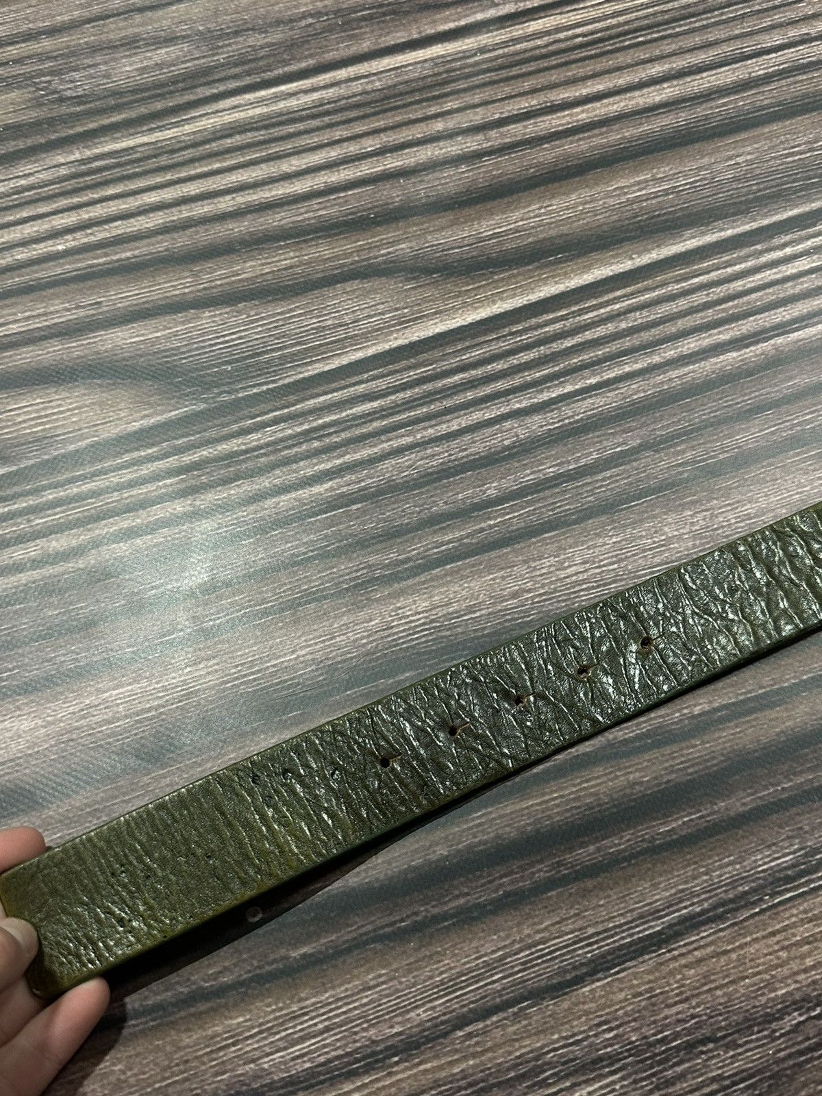 Japanese Brand × John Galliano × Vintage Vintage Galliano leather belt gothic punk big buckle Size ONE SIZE - 6 Thumbnail