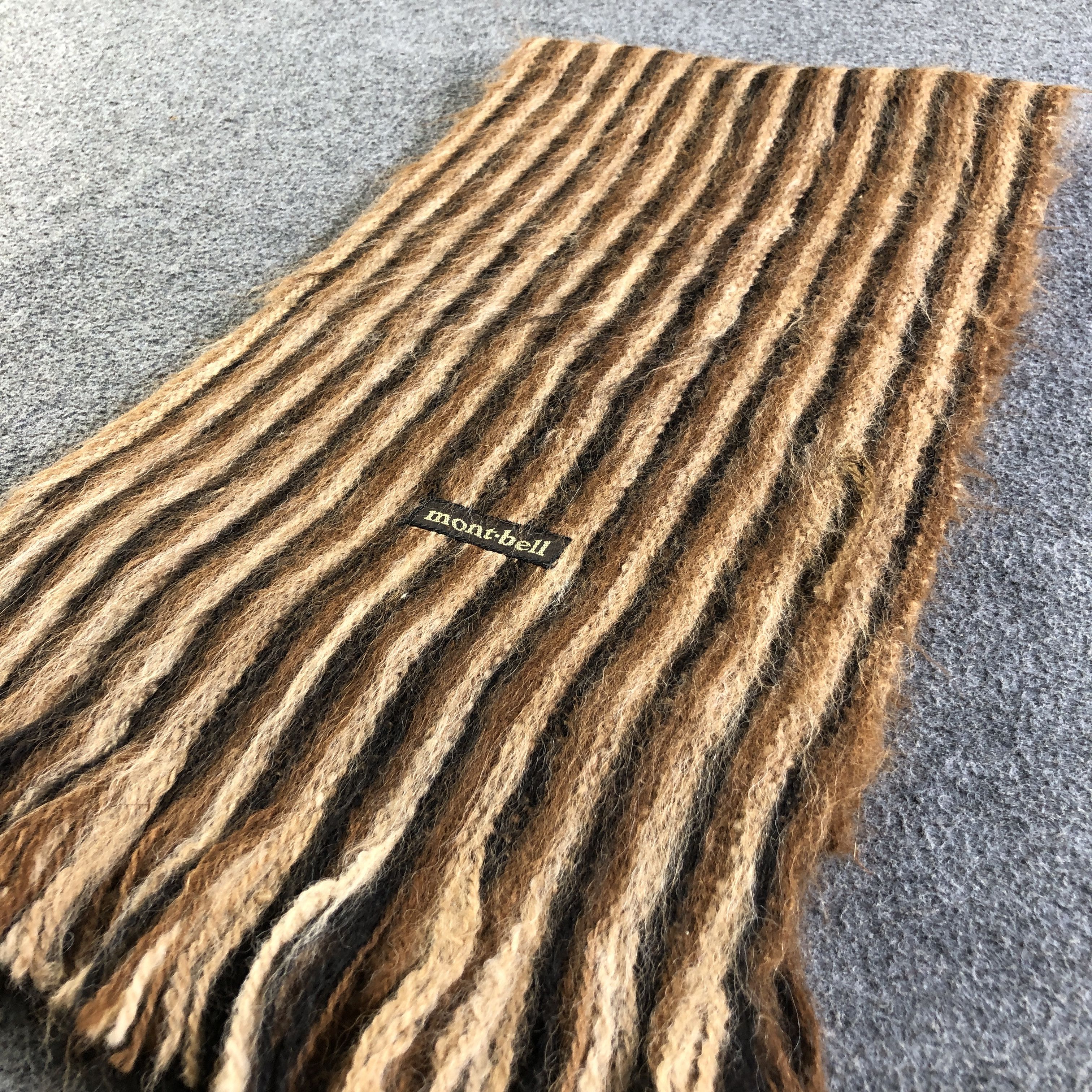 Montbell Montbell Striped Wool Scarf Muffler V2754 Size ONE SIZE - 3 Thumbnail