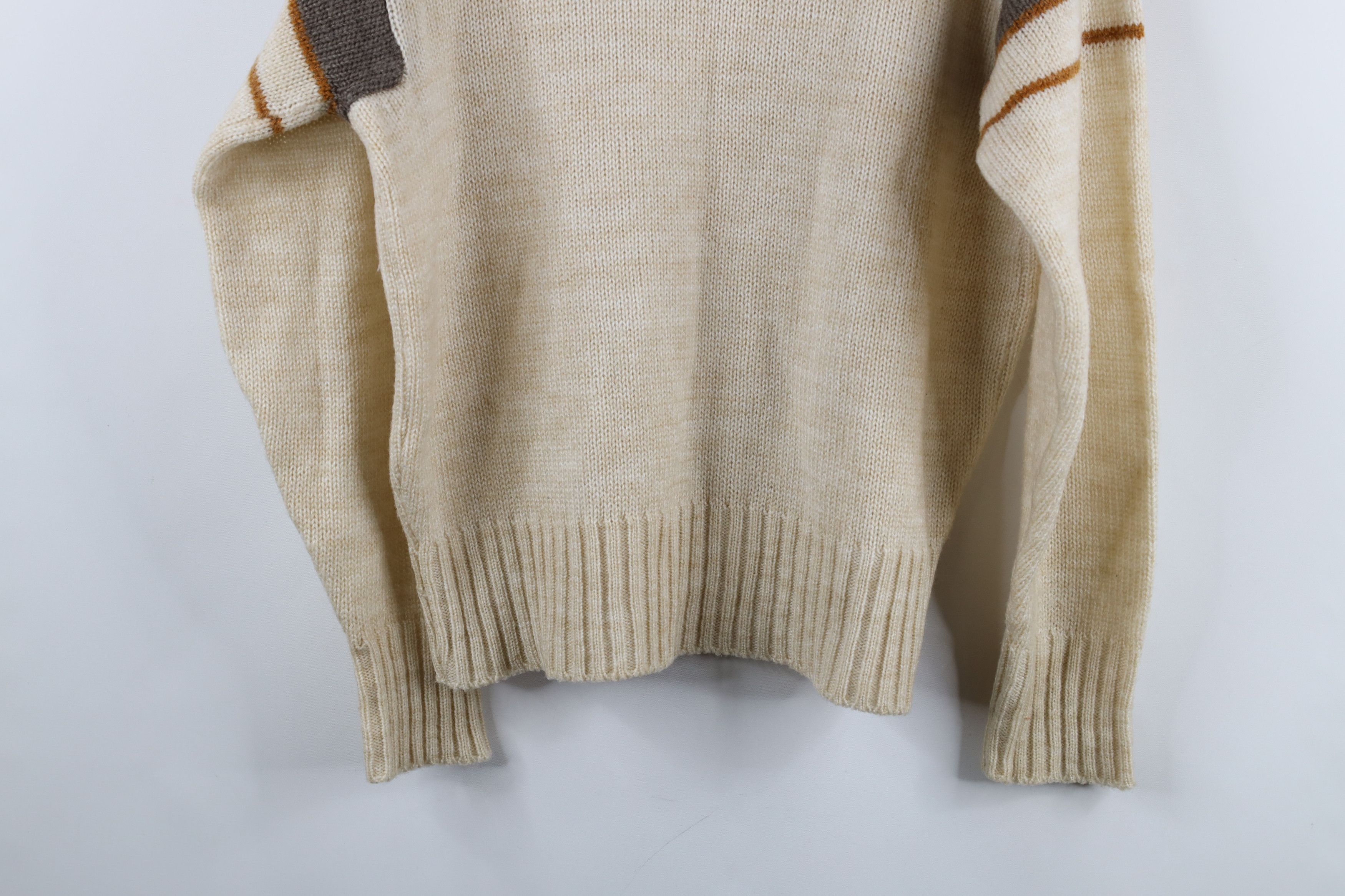 Vintage Vintage 70s Mid Century Modern MCM Striped Knit Sweater Size US M / EU 48-50 / 2 - 11 Thumbnail