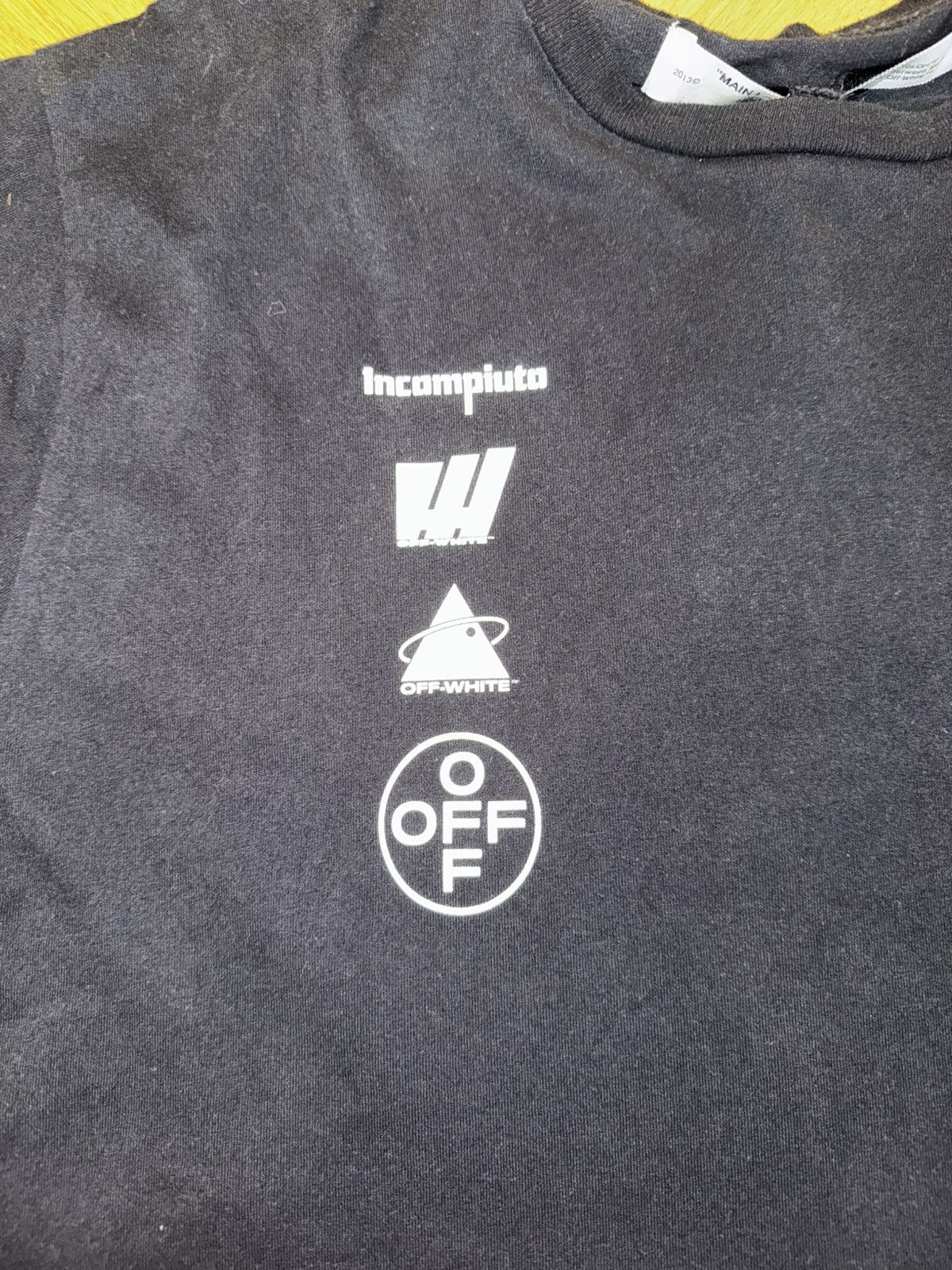 Off-White Off-White Fall-Winter 2019/20 T-Shirt “INCOMPIUTO” Size US L / EU 52-54 / 3 - 3 Thumbnail