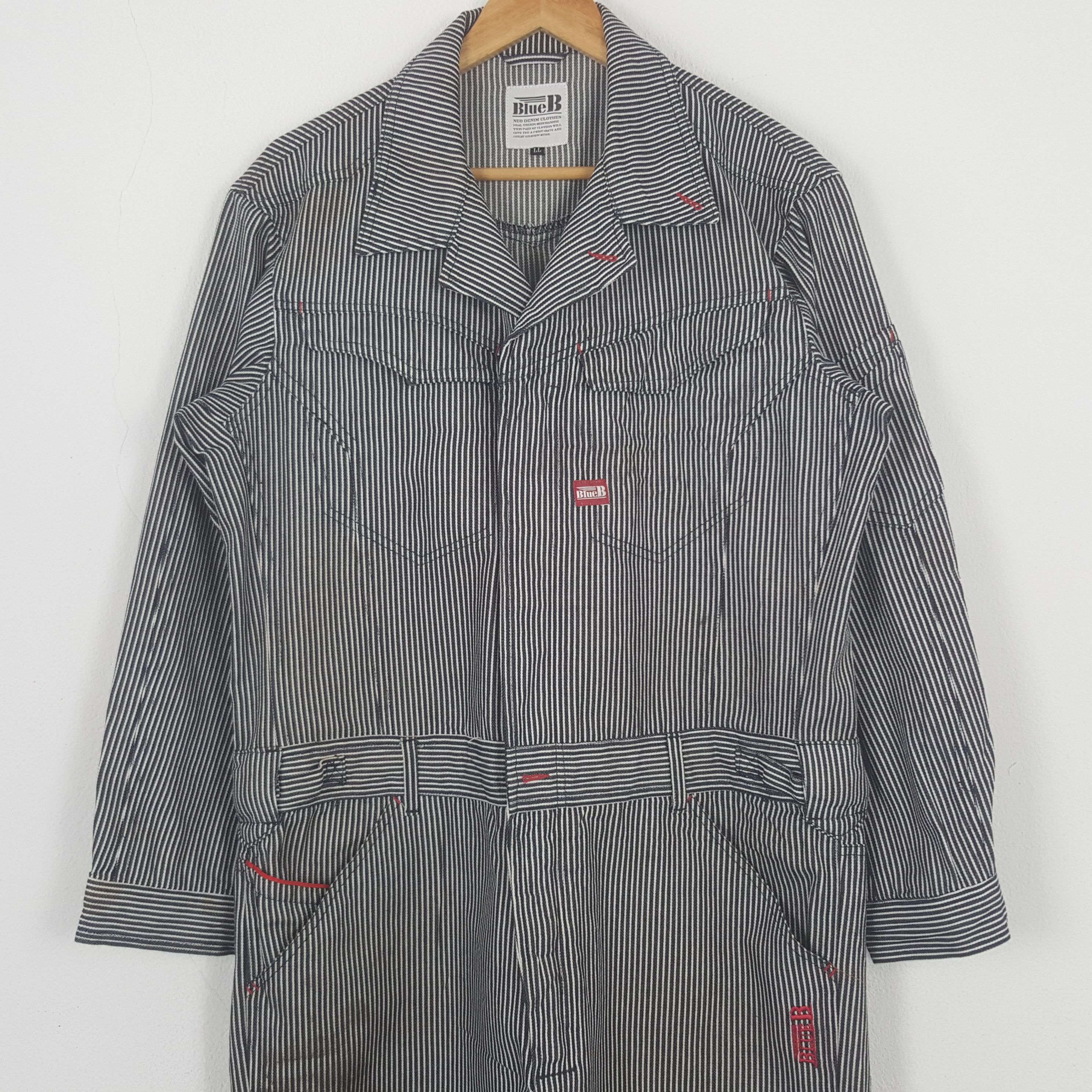 Japanese Brand Vintage Blue B Custom Hysteric Coverall Jacket C302N8 Size US L / EU 52-54 / 3 - 5 Thumbnail