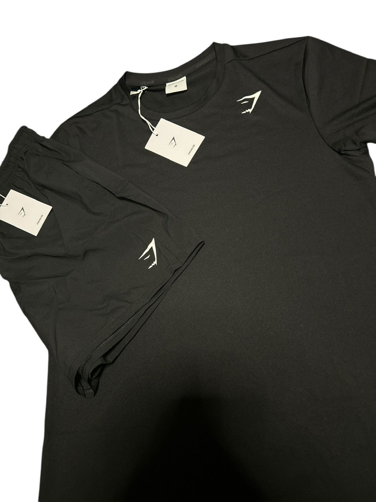 Gymshark Gymshark Arrival Shorts Set - Men’s M - Black//White logo Size US M / EU 48-50 / 2 - 2 Thumbnail