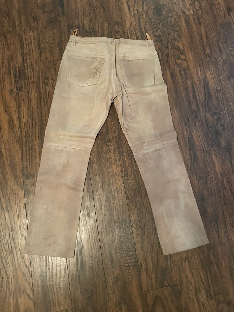 Miu Miu Miu Miu Brown Leather Pants Size US 32 / EU 48 - 2 Thumbnail