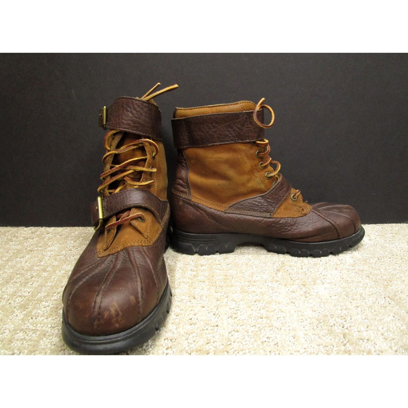 Polo Ralph Lauren Polo Ralph Lauren Boots Mens Size 8D Brown Leather Buckle DRAX-BO-WBT Outdoor Boots Mens 8D Brown Leather Buckle DRAX-BO-WBT Outdoor Size US M / EU 48-50 / 2 - 2 Thumbnail