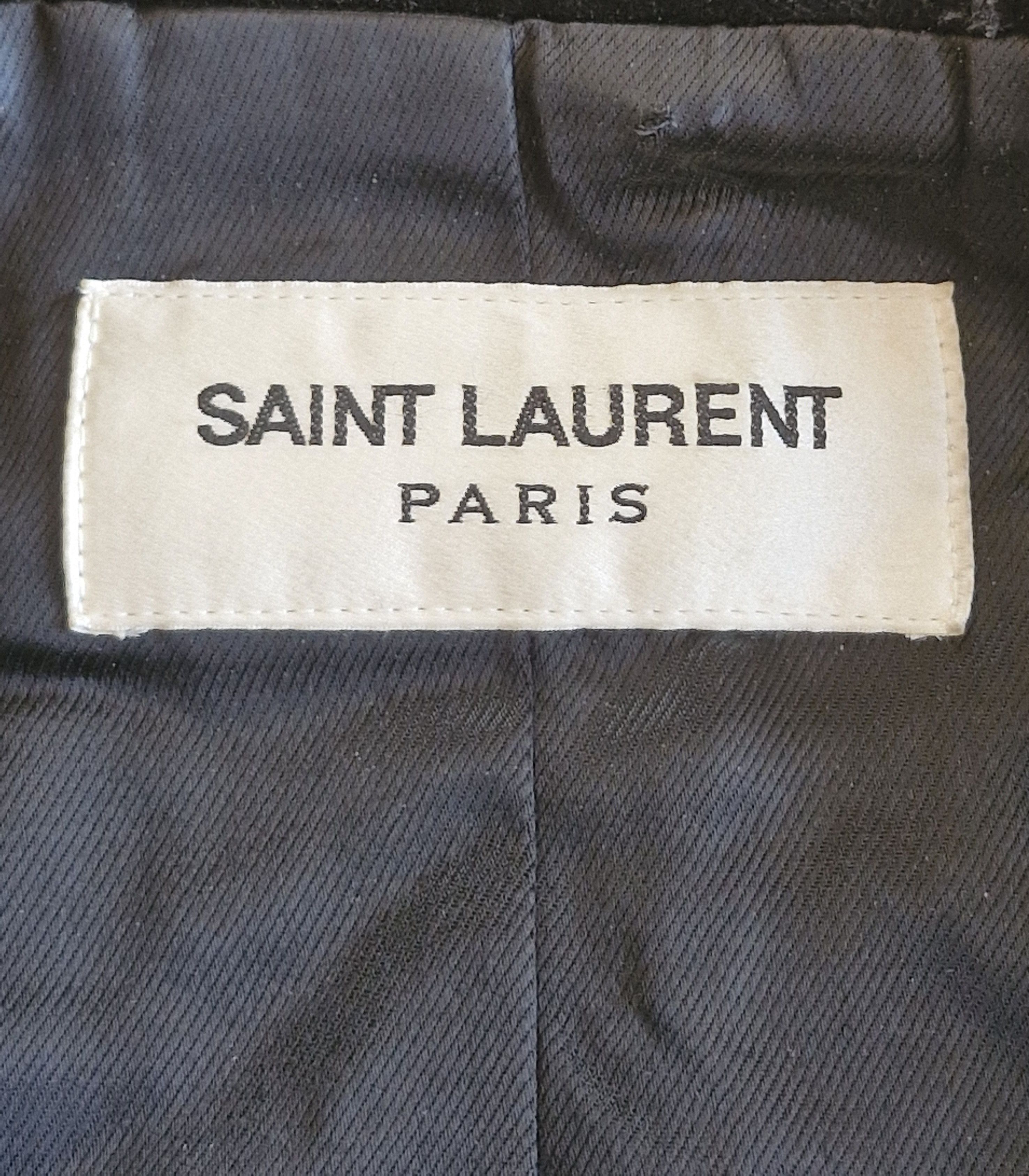 Saint Laurent Paris Womens Saint Laurent Paris velvet coat premium Size S / US 4 / IT 40 - 3 Thumbnail