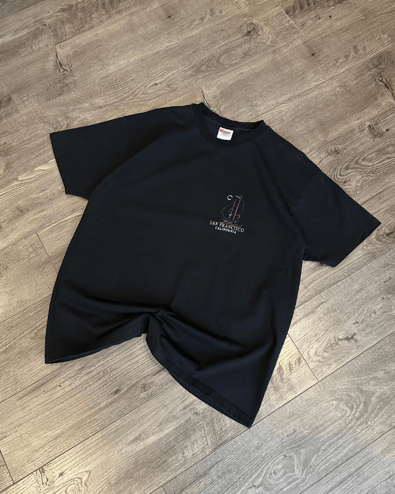 Vintage Vintage Hanes San Francisco California Black T-Shirt Size XL Size US XL / EU 56 / 4 - 1 Thumbnail