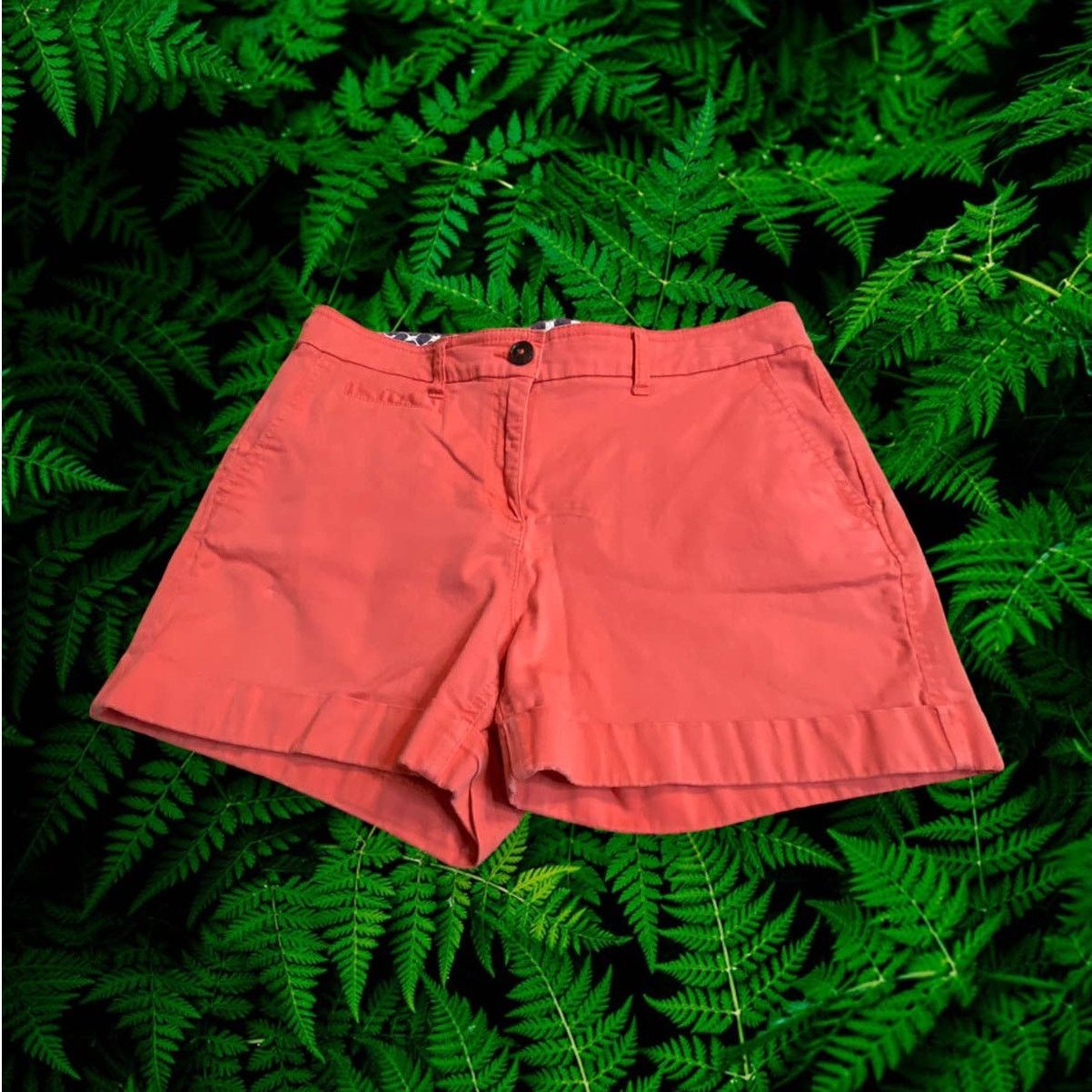 Boden Boden Light Red Coral Cotton Stretch Chino Shorts Size 8 Size 30" / US 8 / IT 44 - 1 Thumbnail