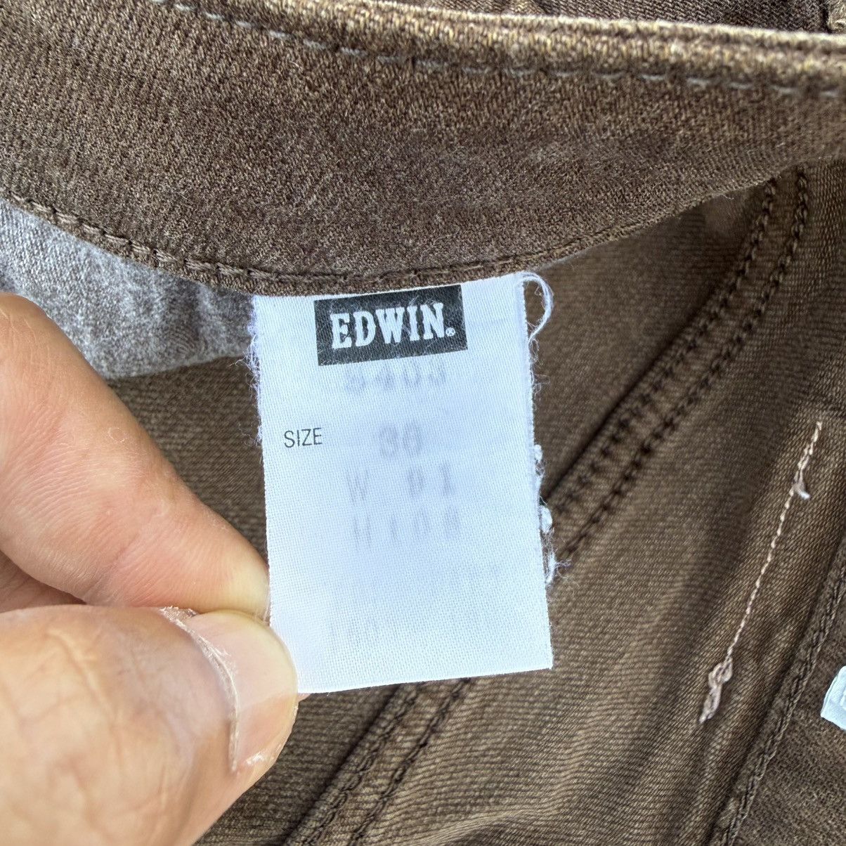 Edwin Vintage Edwin Dark Brown Denim Jean Pants W36 Size US 36 / EU 52 - 14 Thumbnail