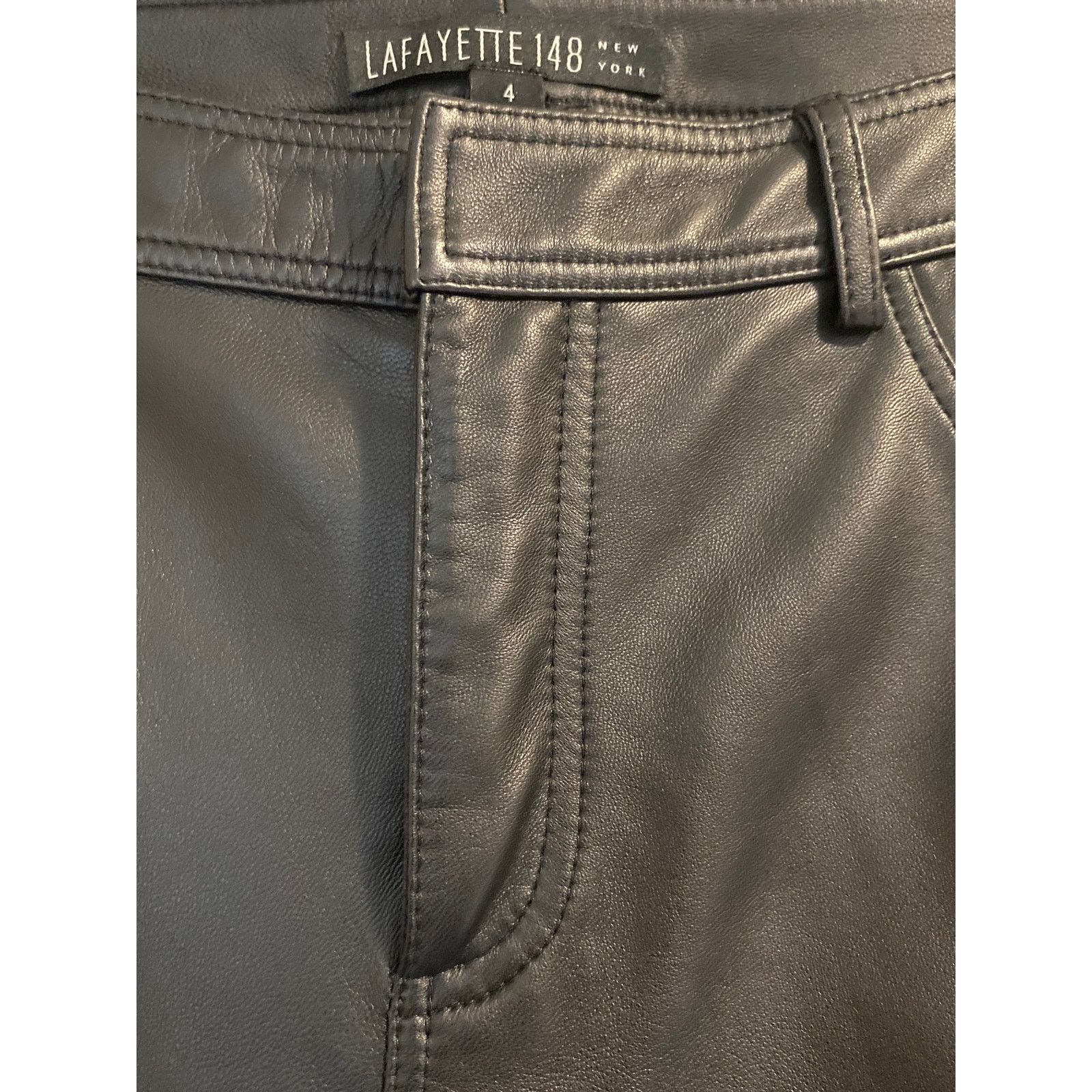 Lafayette 148 Lafayette 148 New York Manhattan Leather Pants sz. 4 Size 27" / US 4 / IT 40 - 10 Thumbnail