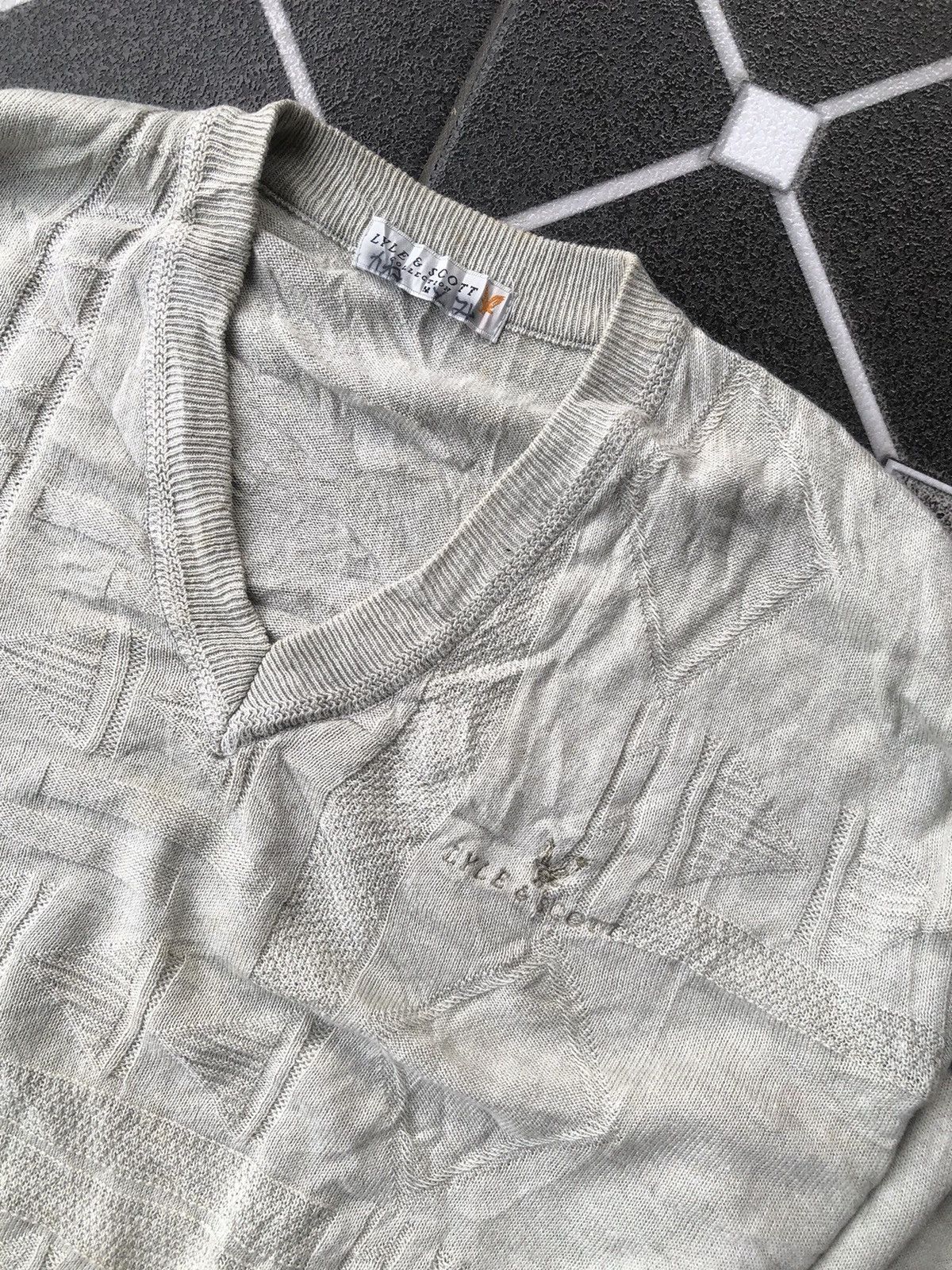 Japanese Brand × Le Grande Bleu (L.G.B.) × Lyle & Scott Lyle & Scoot l Knittwear V neck Size US M / EU 48-50 / 2 - 2 Thumbnail