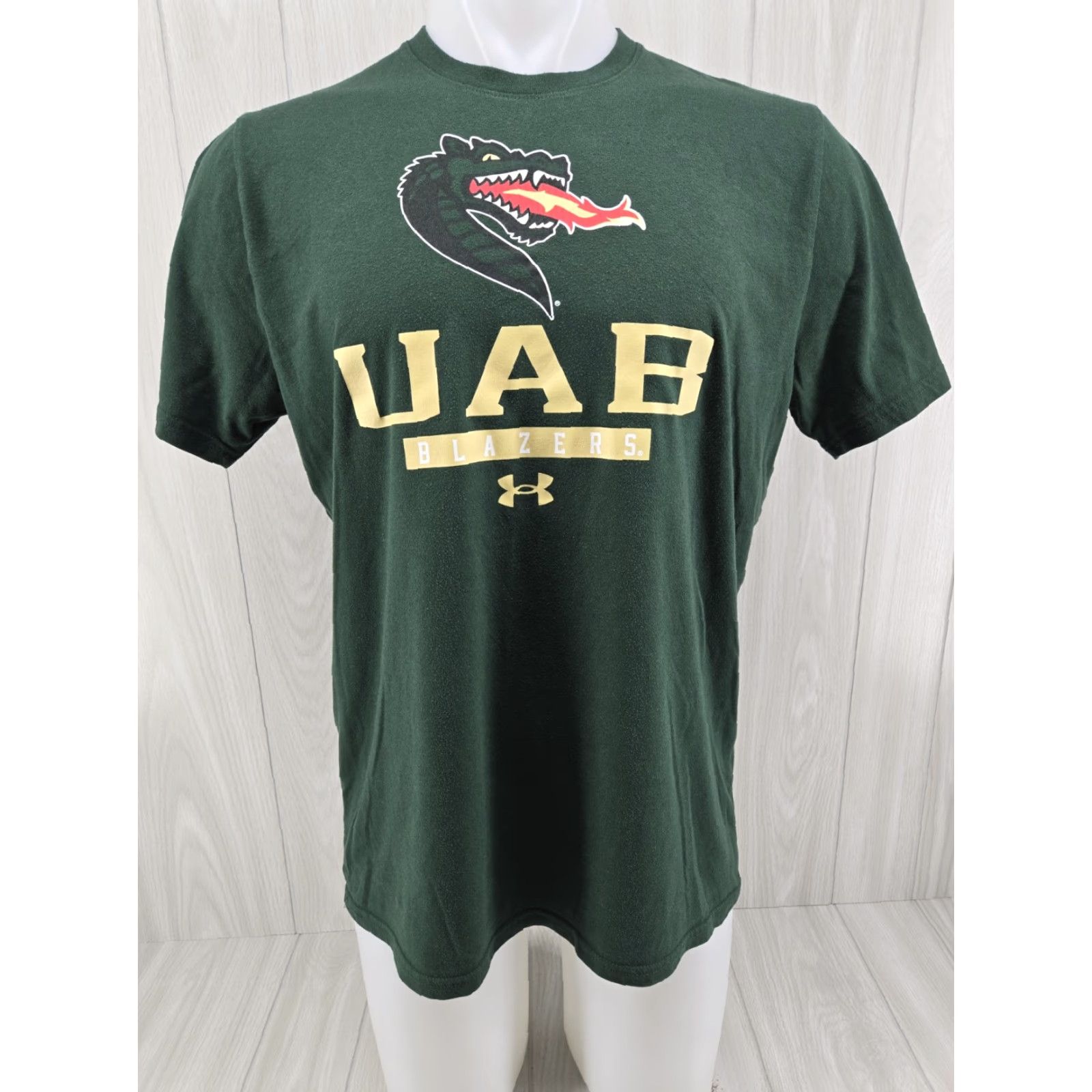 Under Armour UAB Blazers Under Armour Short Sleeve Shirt Men's Large Green Size US L / EU 52-54 / 3 - 2 Thumbnail