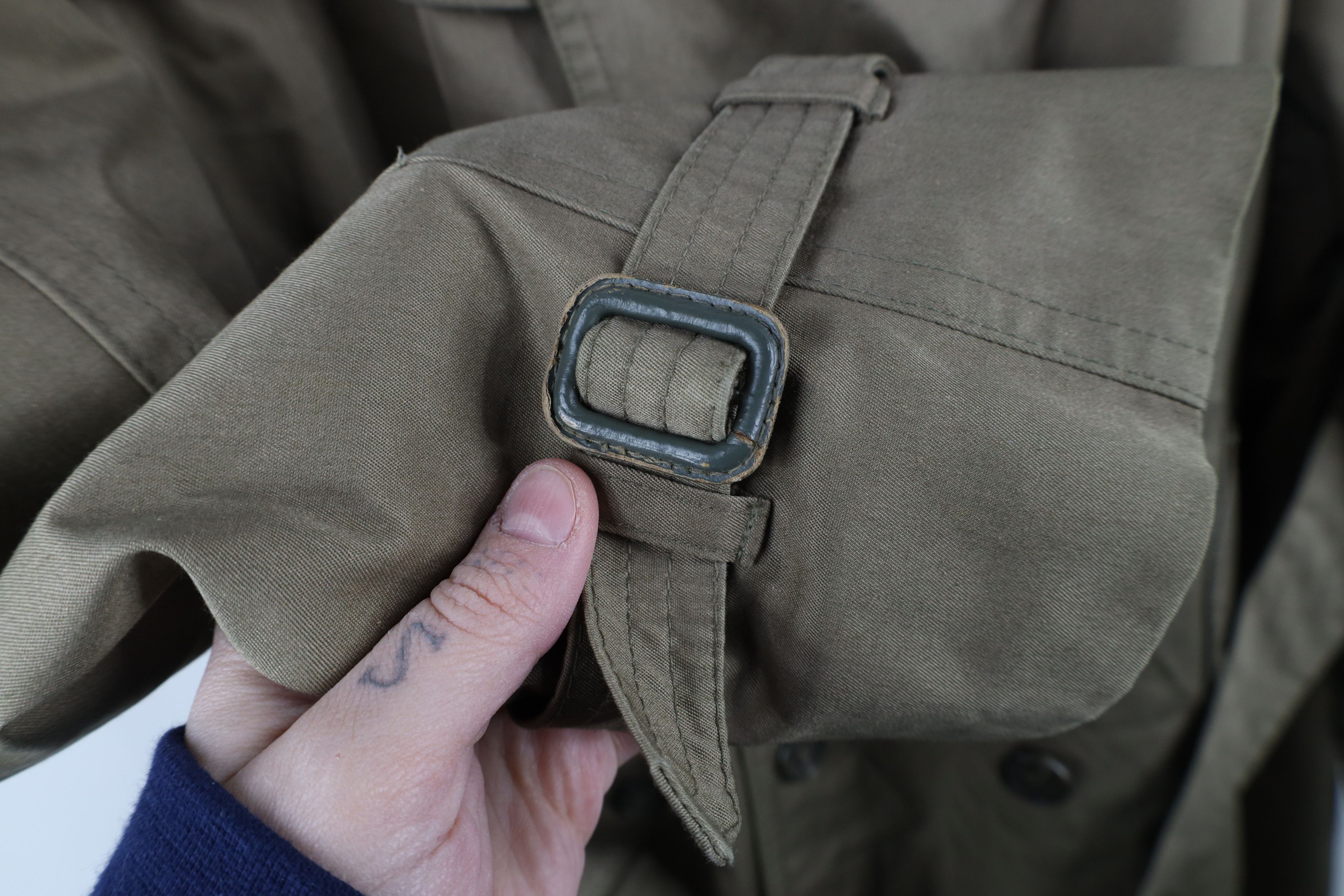 Vintage Vintage 90s Streetewar Lined Belted Trench Coat Beige Size US XXL / EU 58 / 5 - 6 Thumbnail