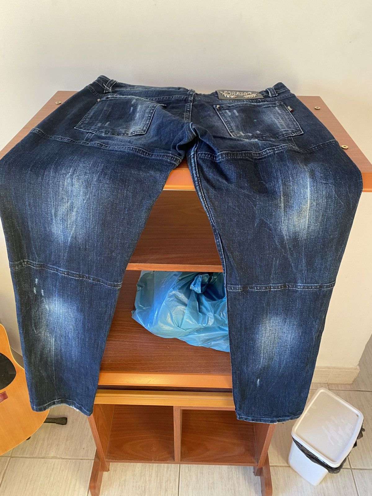Dsquared2 Spray Paint DS2 Dark Blue Jeans Size US 29 - 9 Thumbnail