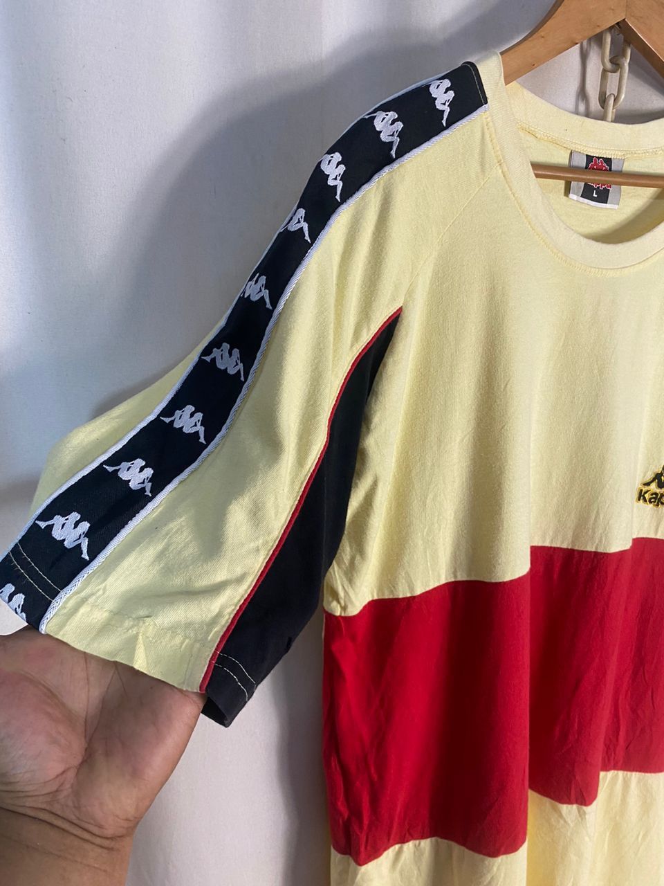 Kappa Kappa sidetipe embroidered logo multicolor tshirt Size US L / EU 52-54 / 3 - 6 Thumbnail