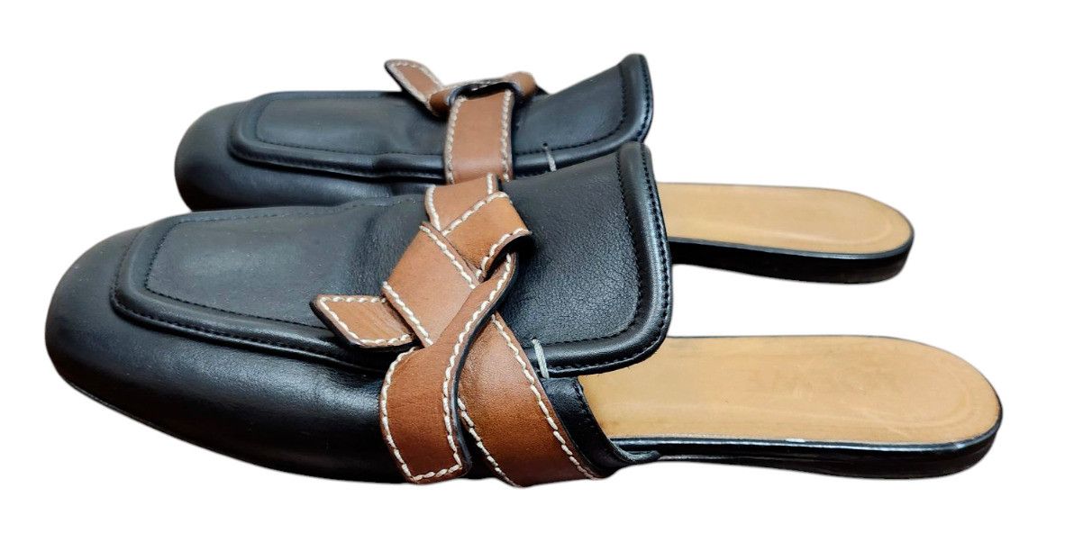 Loewe Loewe Black Gate Belted Leather Mule Size EU 39/US 9 Size US 9 / IT 39 - 6 Thumbnail