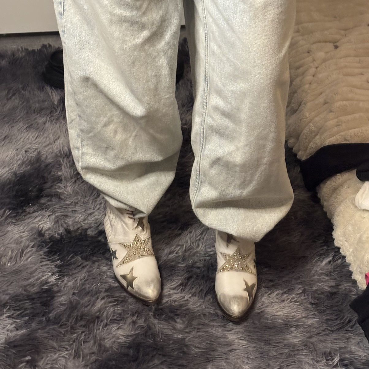 Other × Vintage Italian Vero Cuoio Stars Cowboy Boots amazing beautiful Size US 8 / IT 38 - 9 Thumbnail