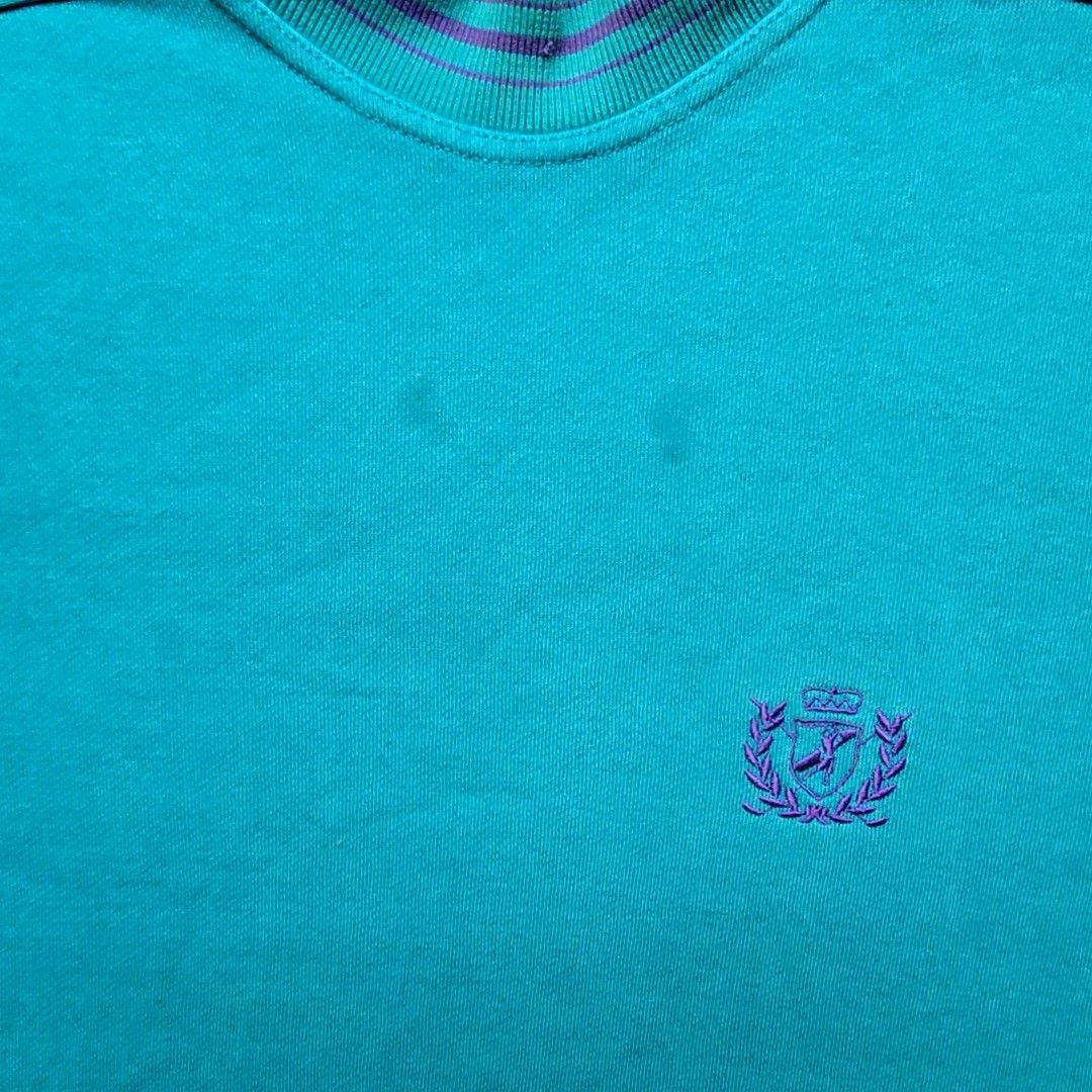 Jantzen Vintage Jantzen Sweatshirt Embroidered Teal Blue L Crewneck Size US L / EU 52-54 / 3 - 6 Thumbnail