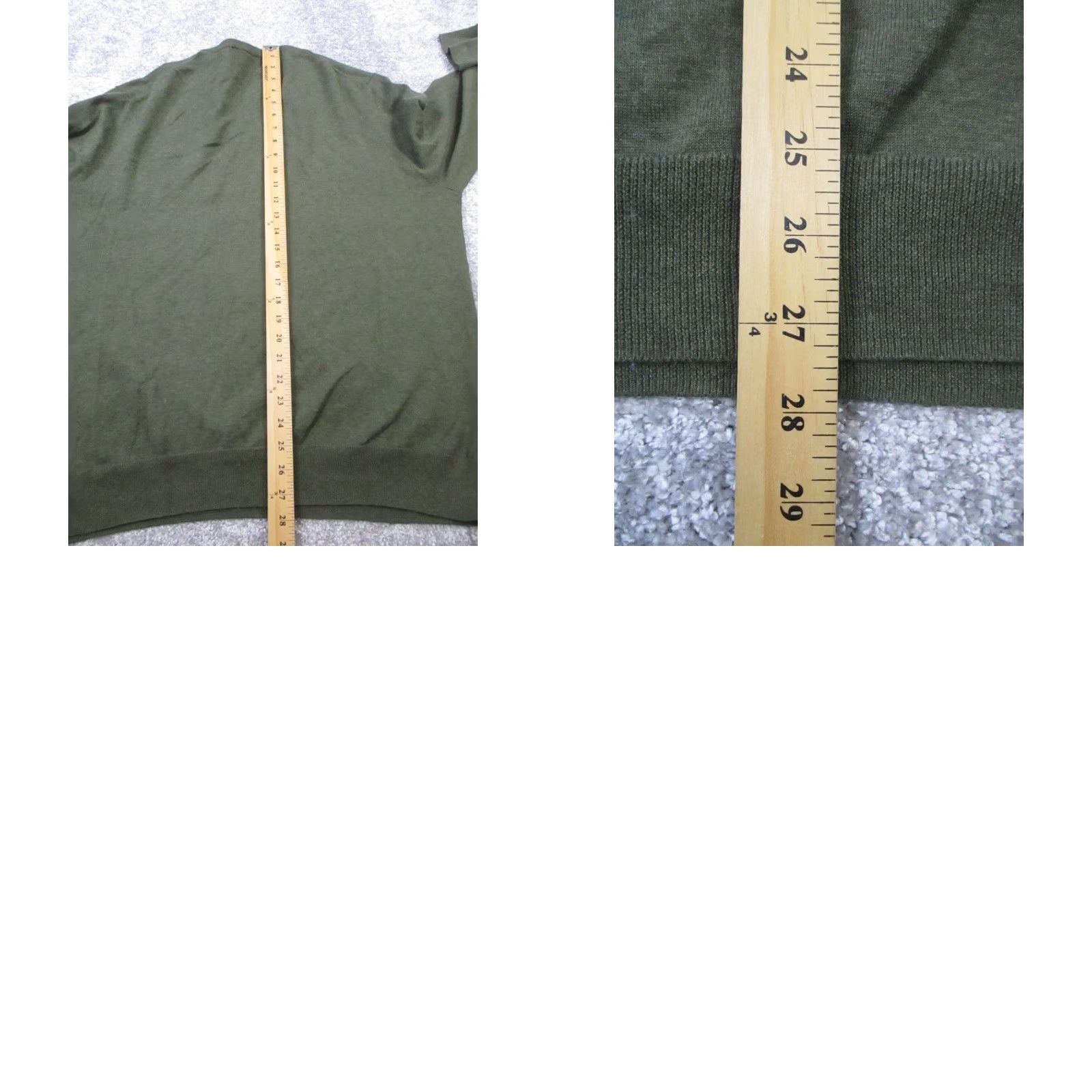 Brooks Brothers Brooks Brothers Sweater Mens XL Green Cotton Knit Pullover V-Neck Long Sleeve Solid Logo Machine Washable Size US XL / EU 56 / 4 - 9 Thumbnail