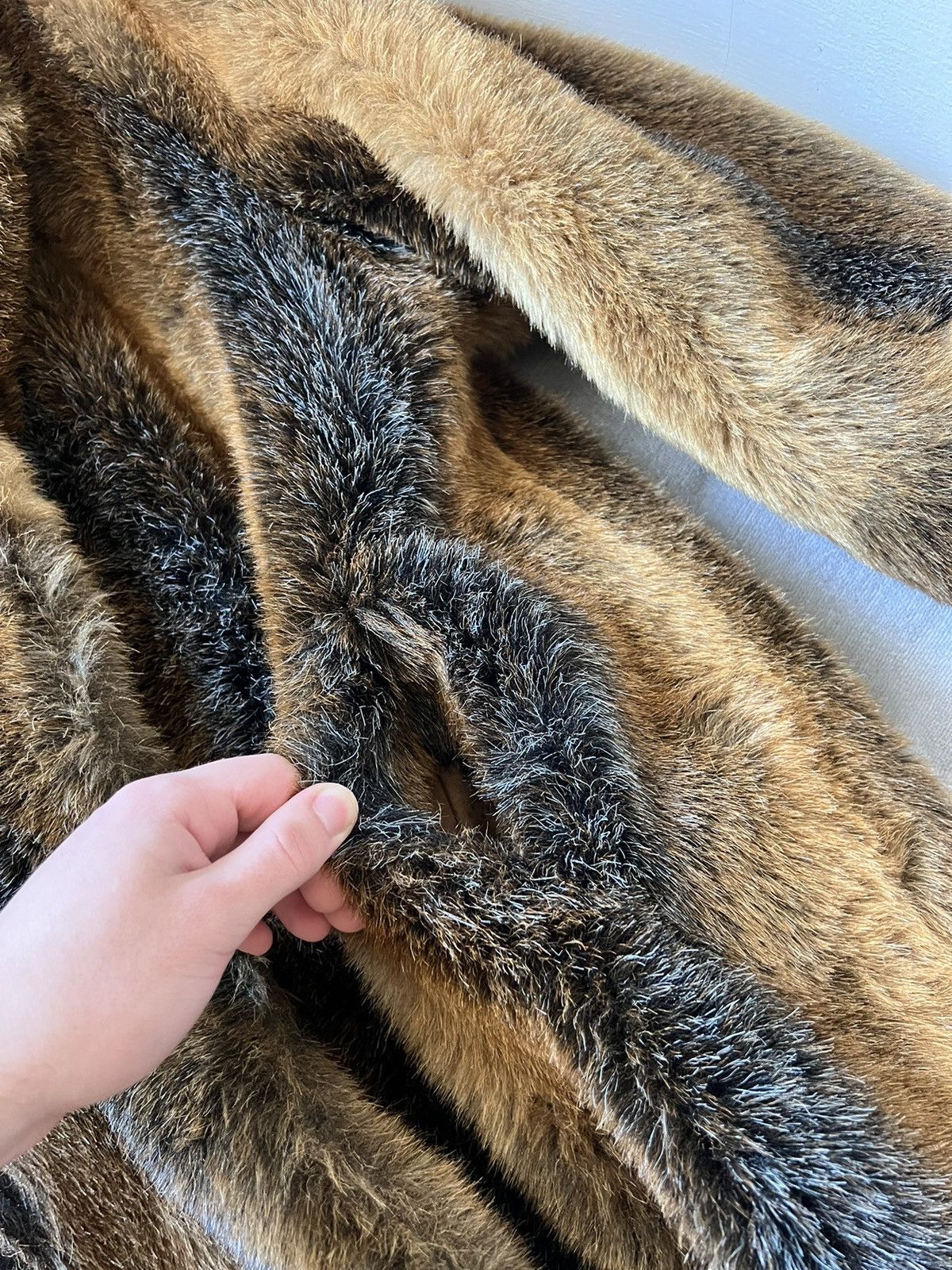 Vintage Vintage avant garde archive faux fur coat tiger y2k style Size M / US 6-8 / IT 42-44 - 6 Thumbnail