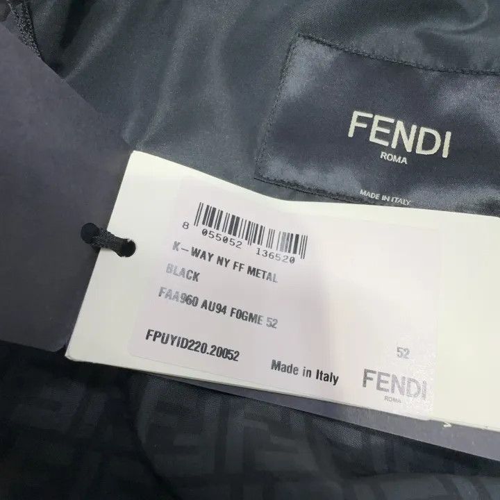 Fendi Fendi Logo Print Hooded Zipper Jacket -2507 Size US L / EU 52-54 / 3 - 6 Thumbnail