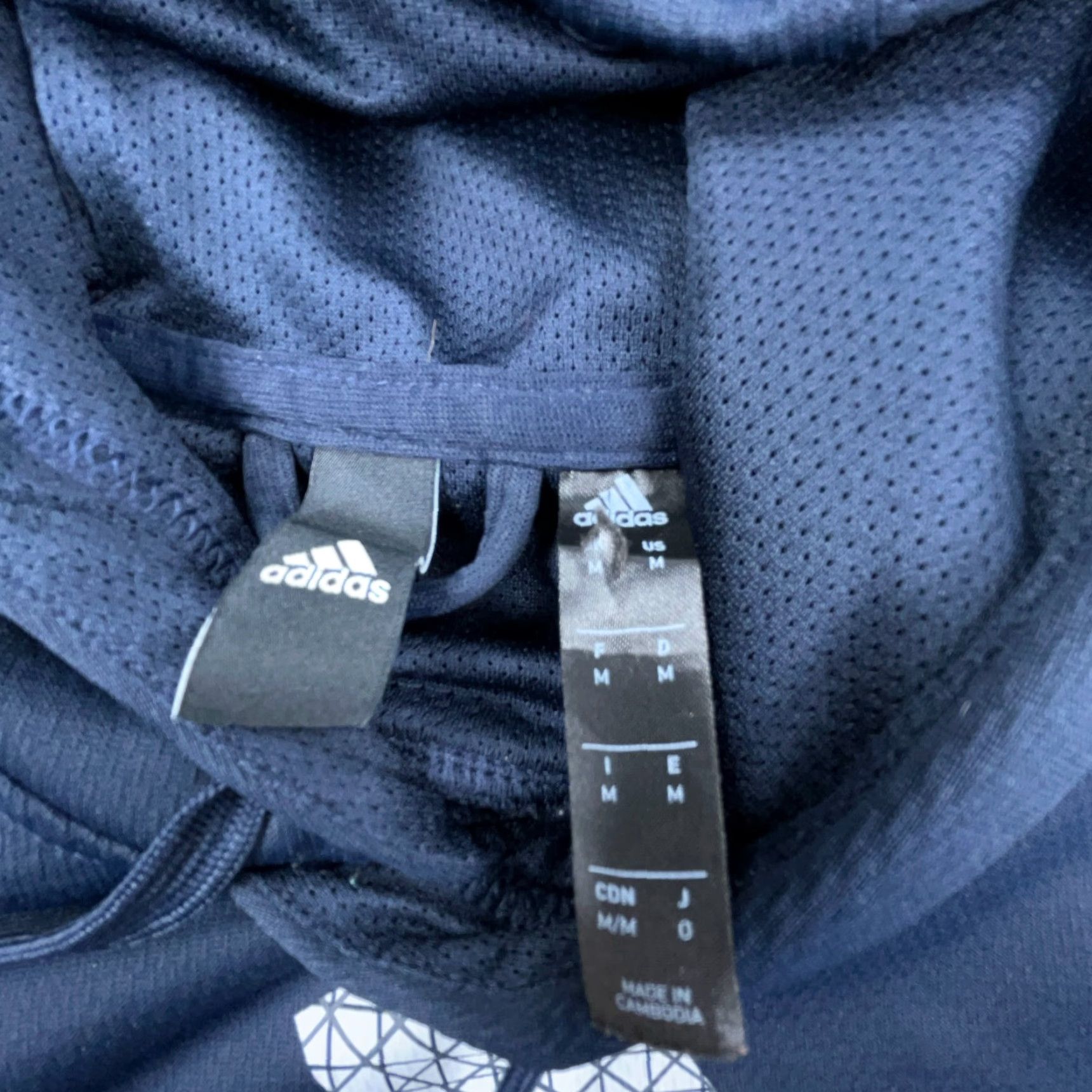 Adidas Adidas Hoodie Men Medium Blue Gray Clima Warm Pullover Sweatshirt Logo Colorblock Size US M / EU 48-50 / 2 - 4 Thumbnail
